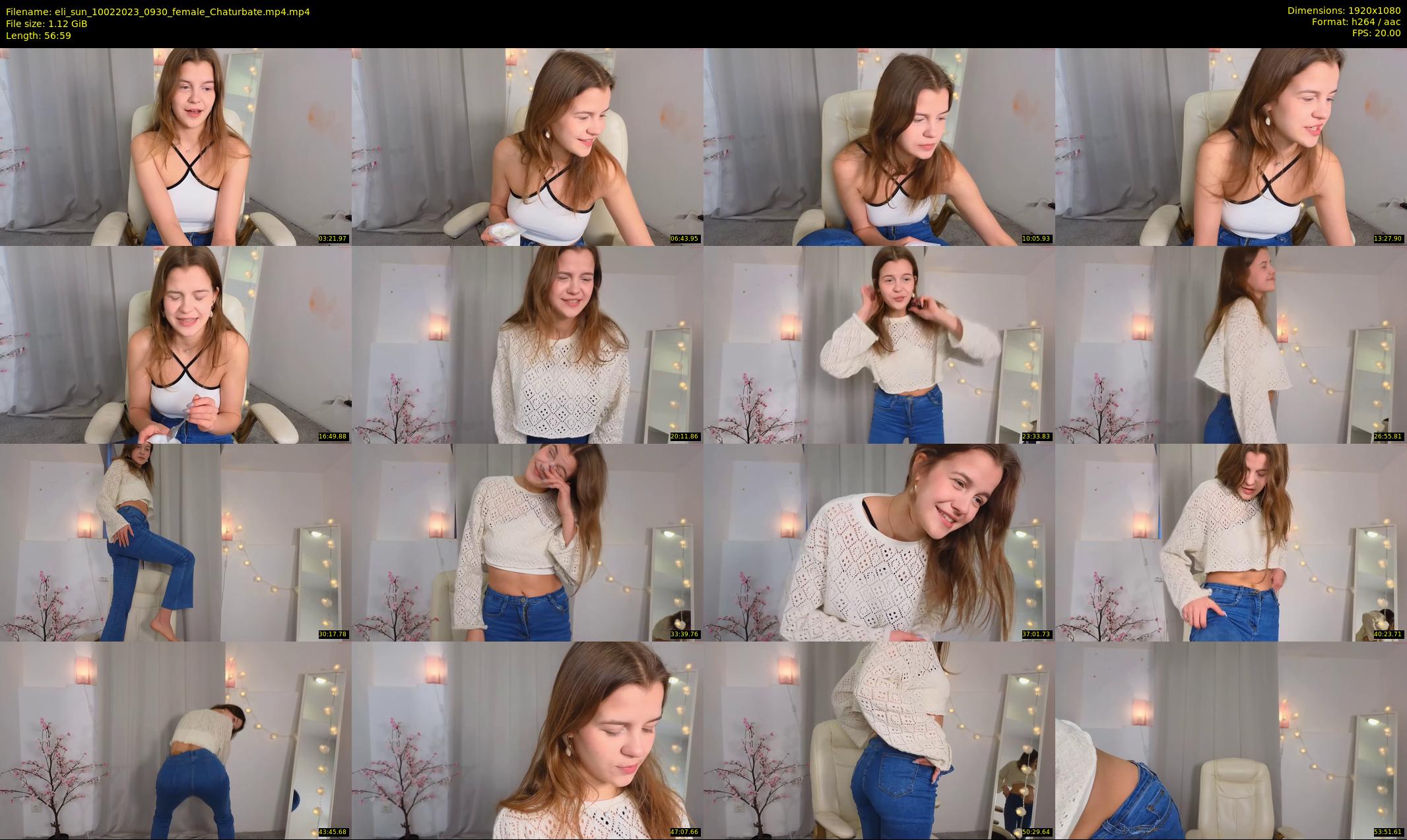eli_sun — 57 minute Chaturbate female cam show recording, 1080p, Feb 10, 2023