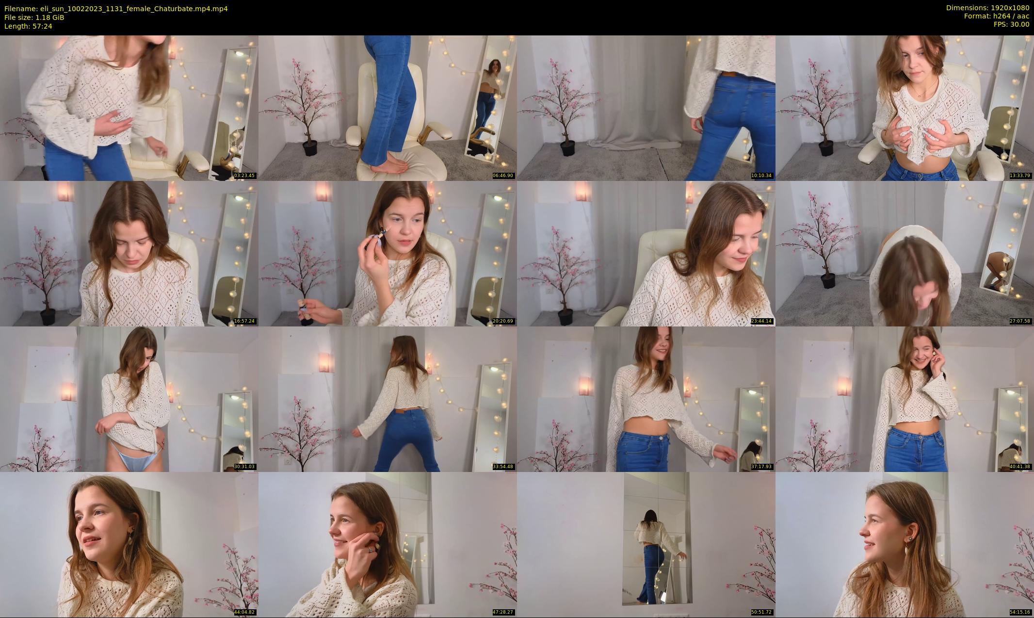 eli_sun — 58 minute Chaturbate female cam show recording, 1080p, Feb 10, 2023