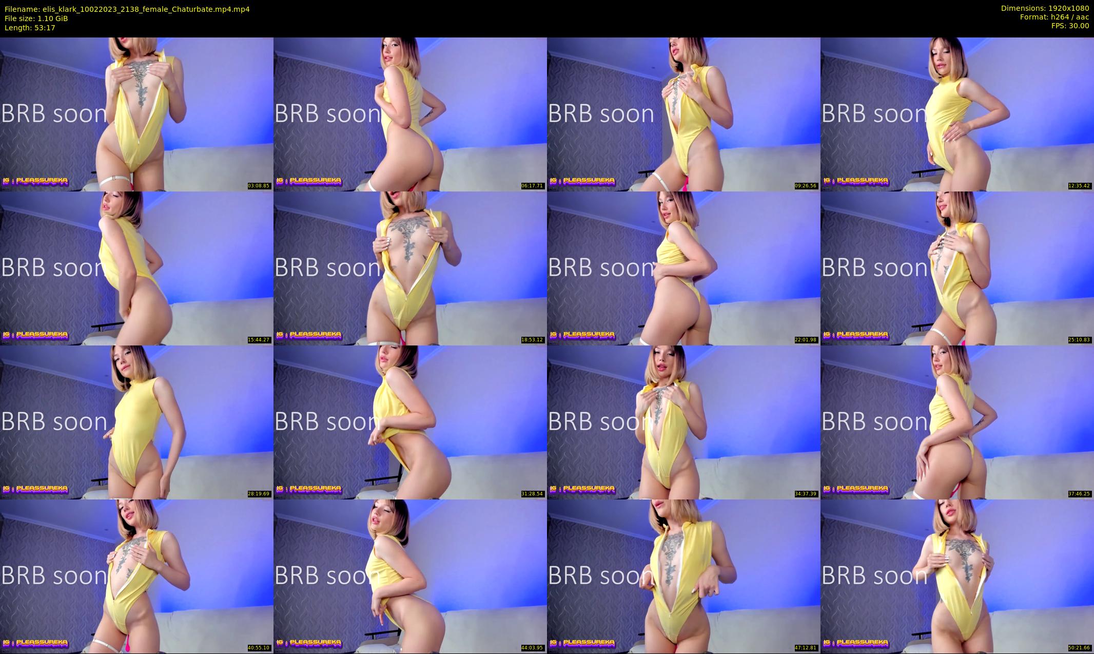 elis_klark — 54 minute Chaturbate female cam show recording, 1080p, Feb 10, 2023
