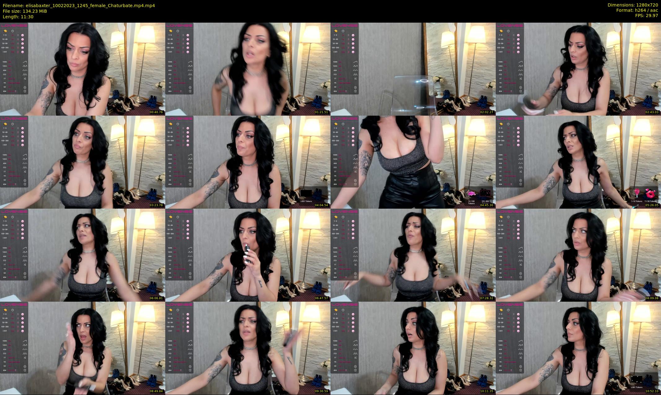 elisabaxter — 12 minute Chaturbate female cam show recording, 720p, Feb 10, 2023