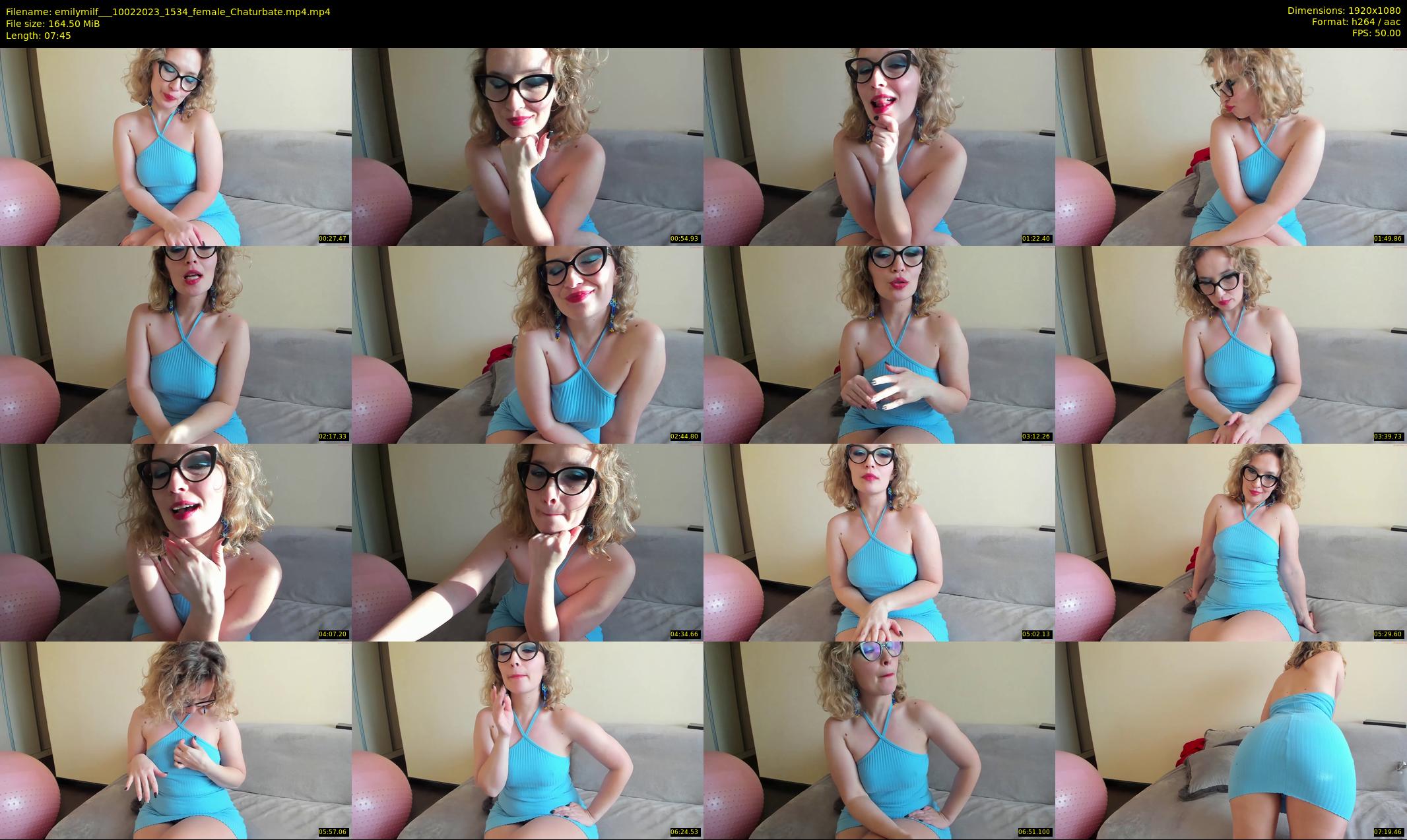 emilymilf__ — 8 minute Chaturbate female cam show recording, 1080p, Feb 10, 2023