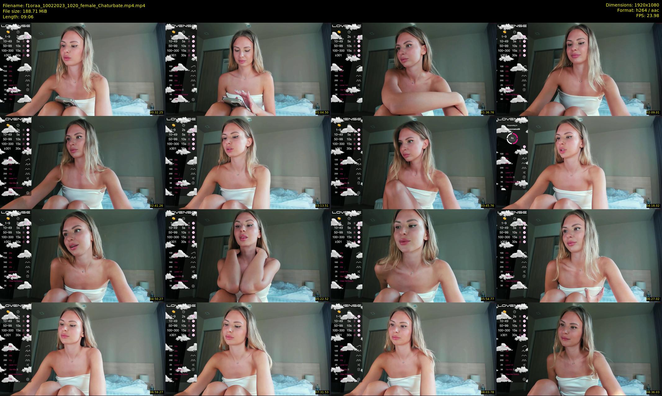 f1oraa — 10 minute Chaturbate female cam show recording, 1080p, Feb 10, 2023