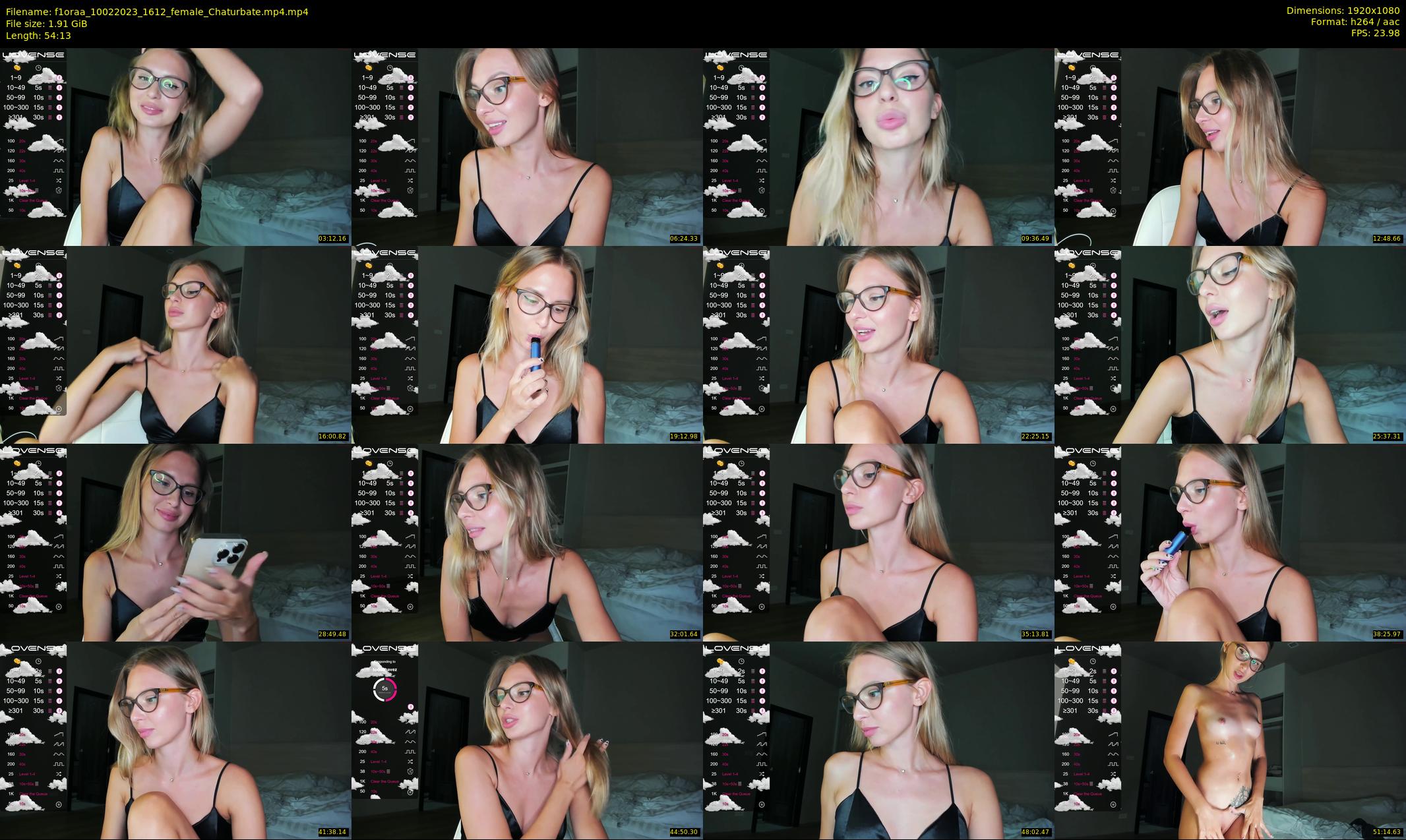 f1oraa — 55 minute Chaturbate female cam show recording, 1080p, Feb 10, 2023