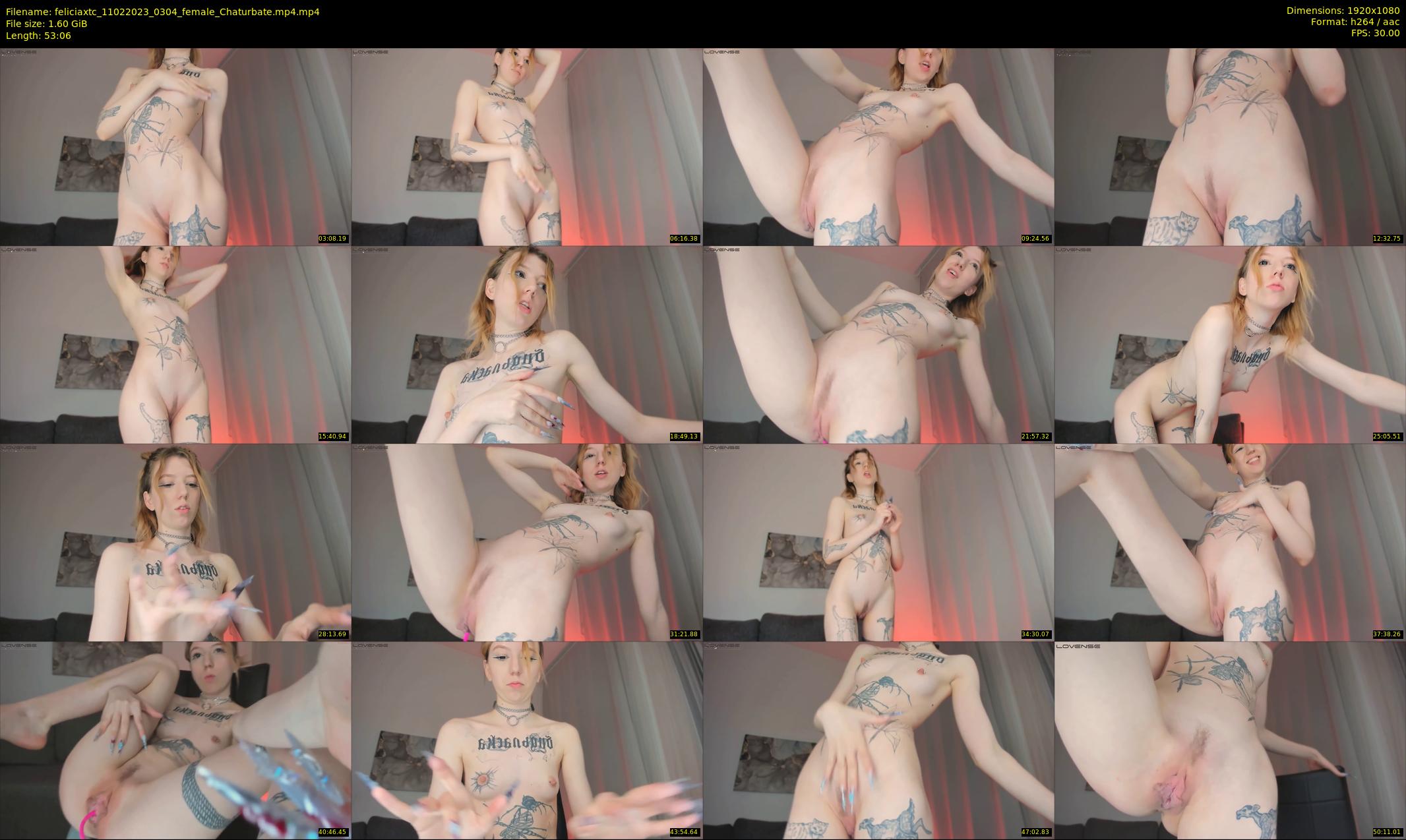 feliciaxtc — 54 minute Chaturbate female cam show recording, 1080p, Feb 11, 2023