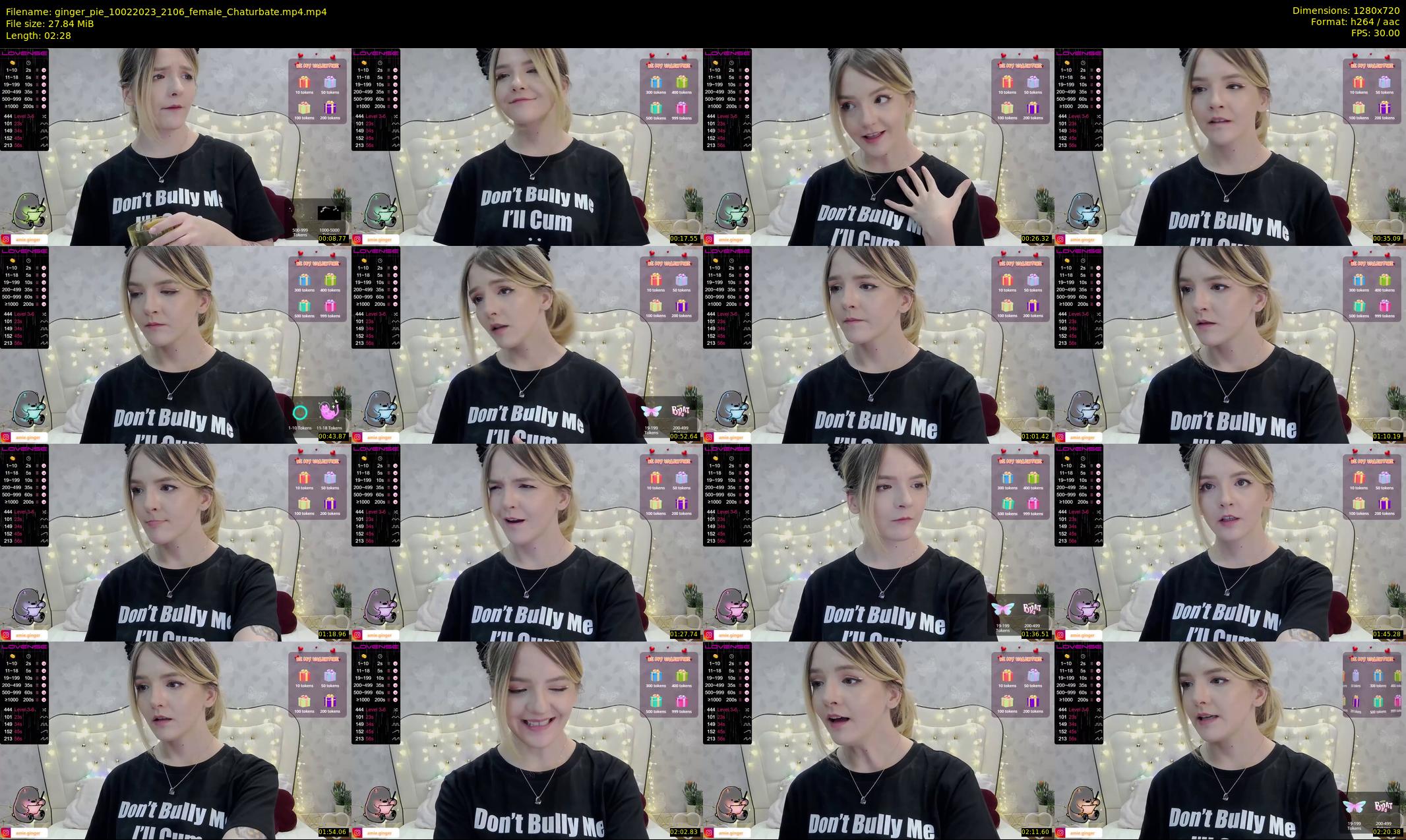 ginger_pie — 3 minute Chaturbate female cam show recording, 720p, Feb 10, 2023