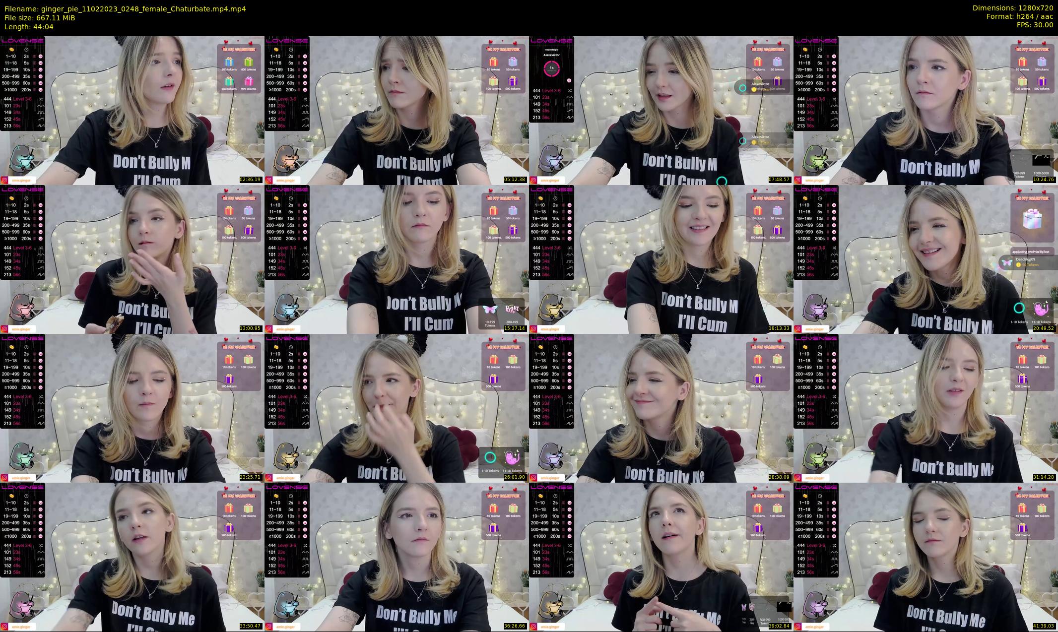 ginger_pie — 45 minute Chaturbate female cam show recording, 720p, Feb 11, 2023