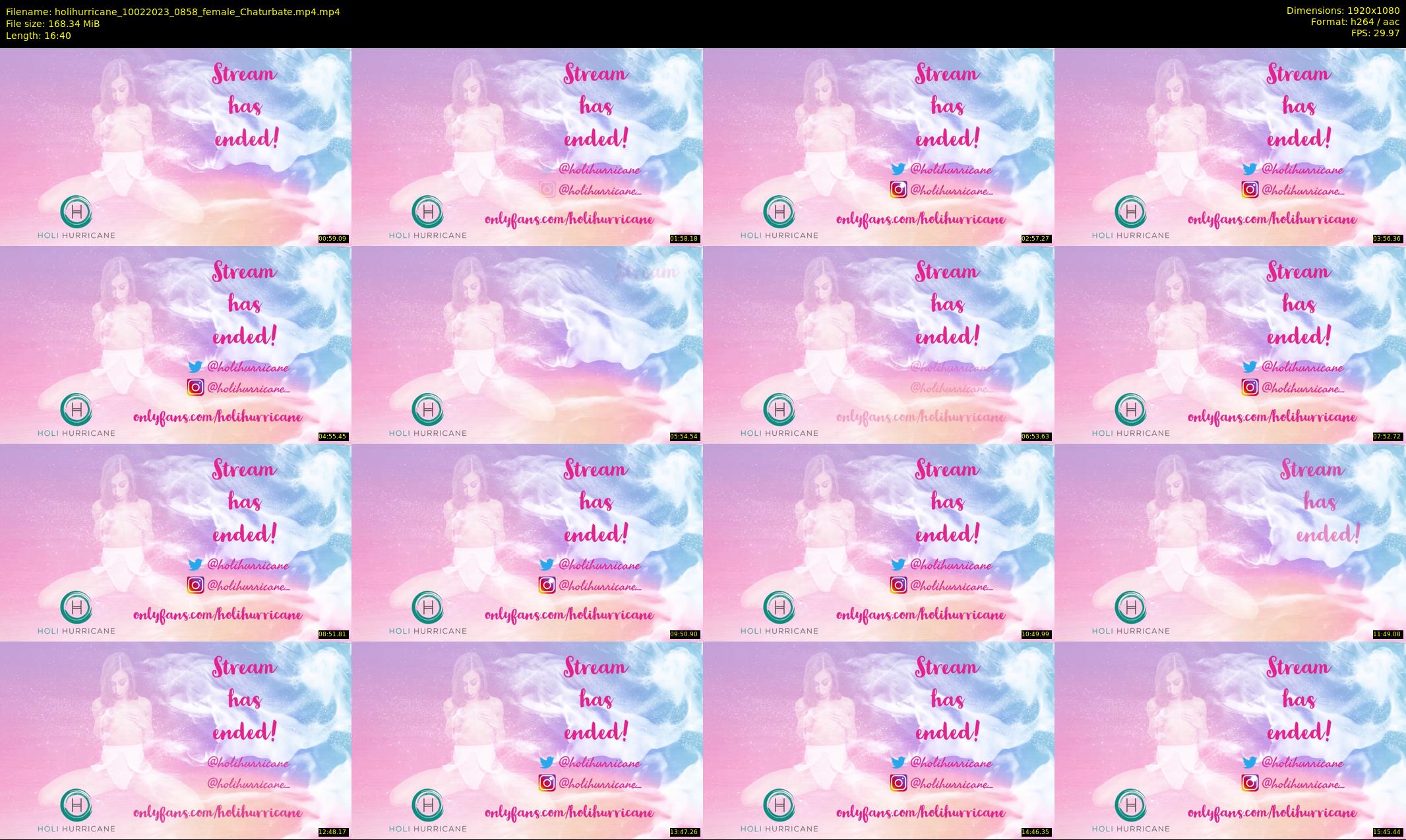 holihurricane — 17 minute Chaturbate female cam show recording, 1080p, Feb 10, 2023