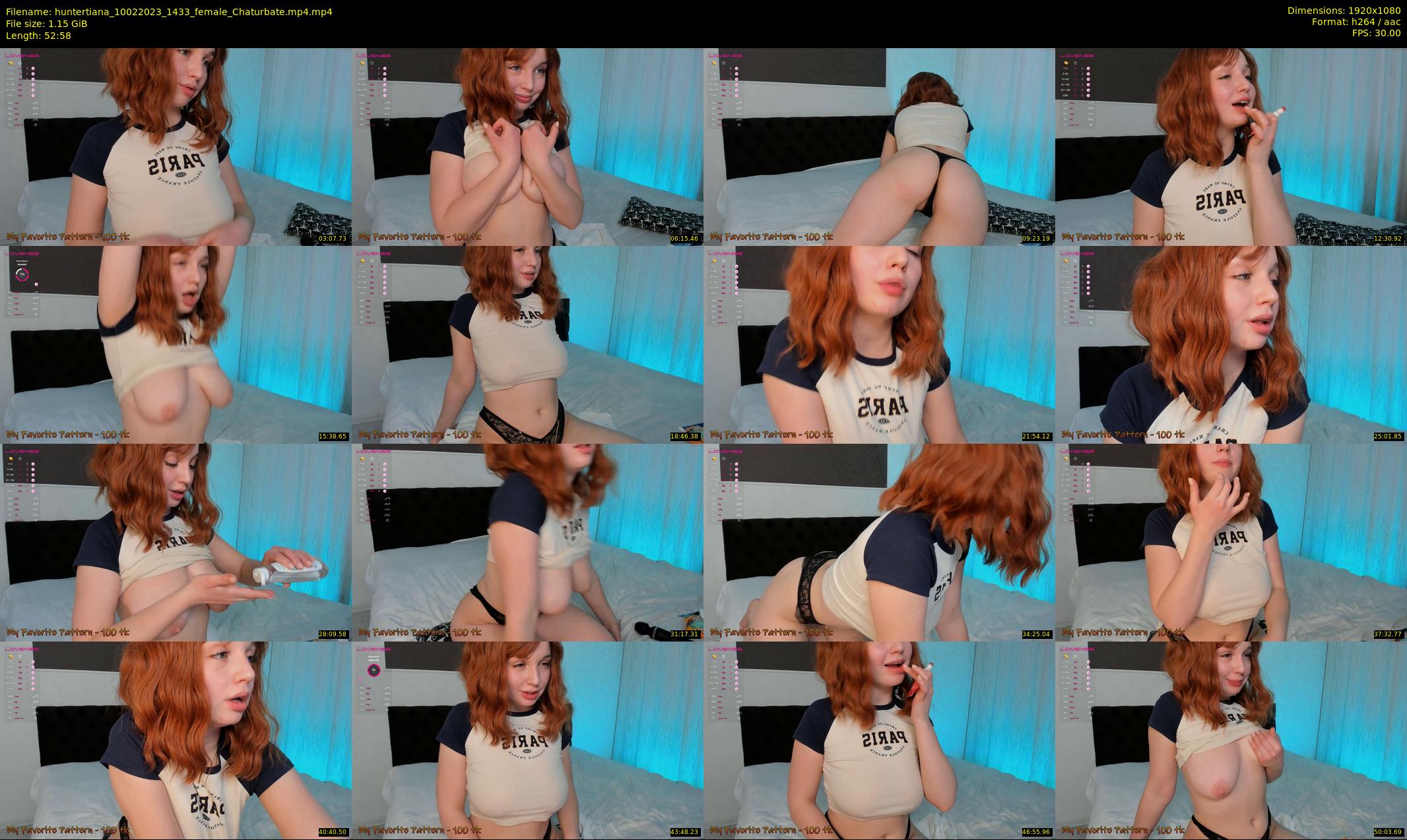 huntertiana — 53 minute Chaturbate female cam show recording, 1080p, Feb 10, 2023