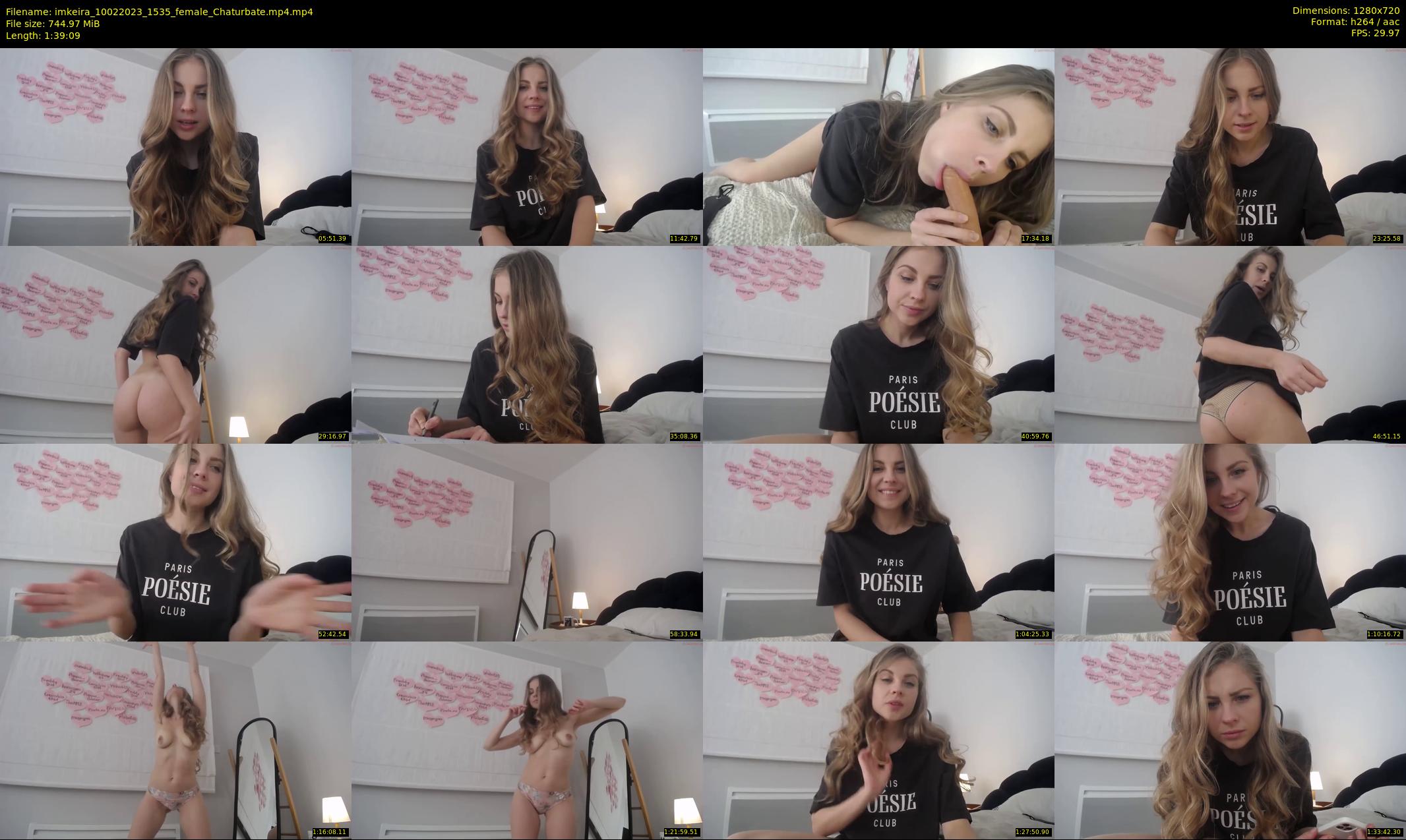 imkeira — 100 minute Chaturbate female cam show recording, 720p, Feb 10, 2023