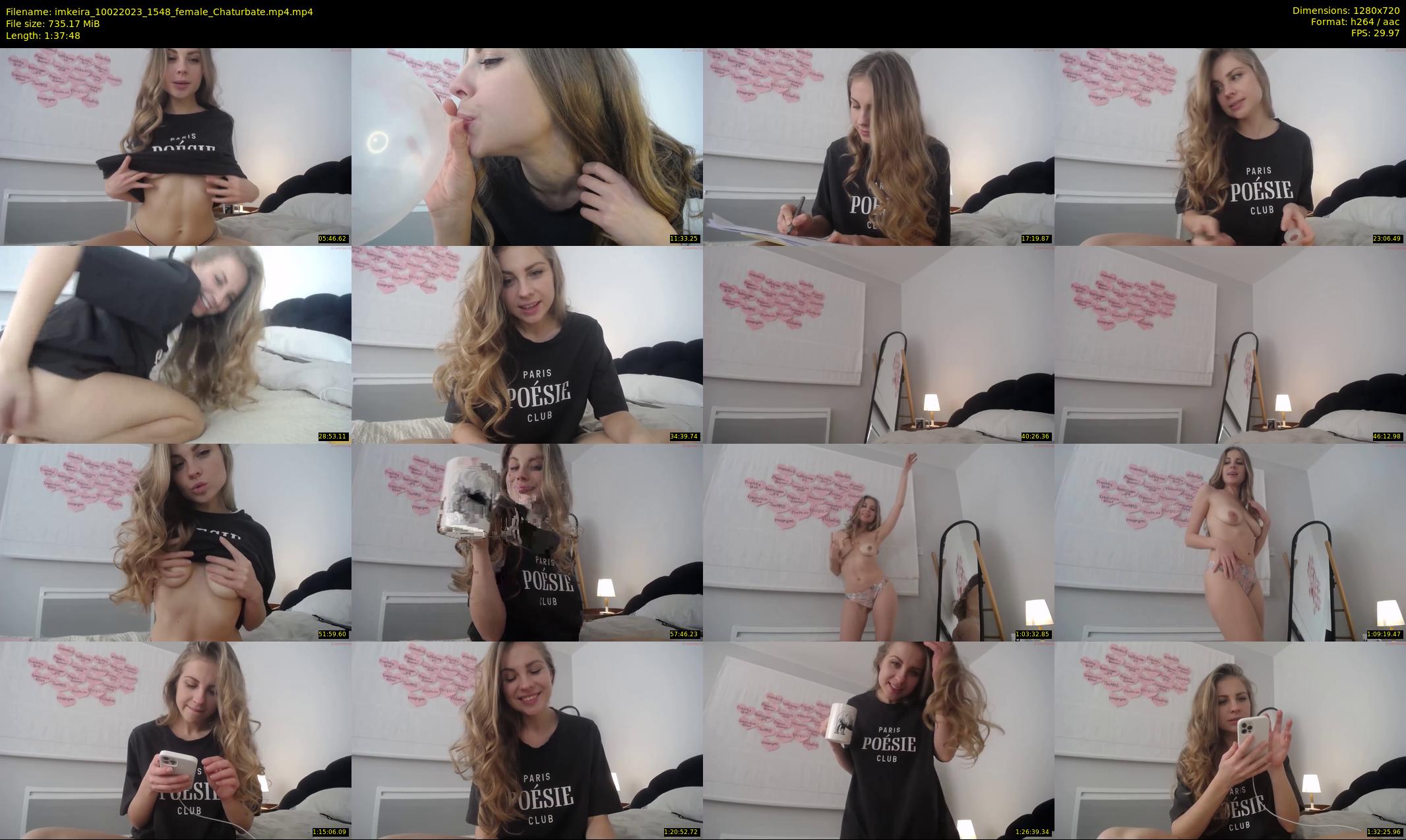 imkeira — 98 minute Chaturbate female cam show recording, 720p, Feb 10, 2023