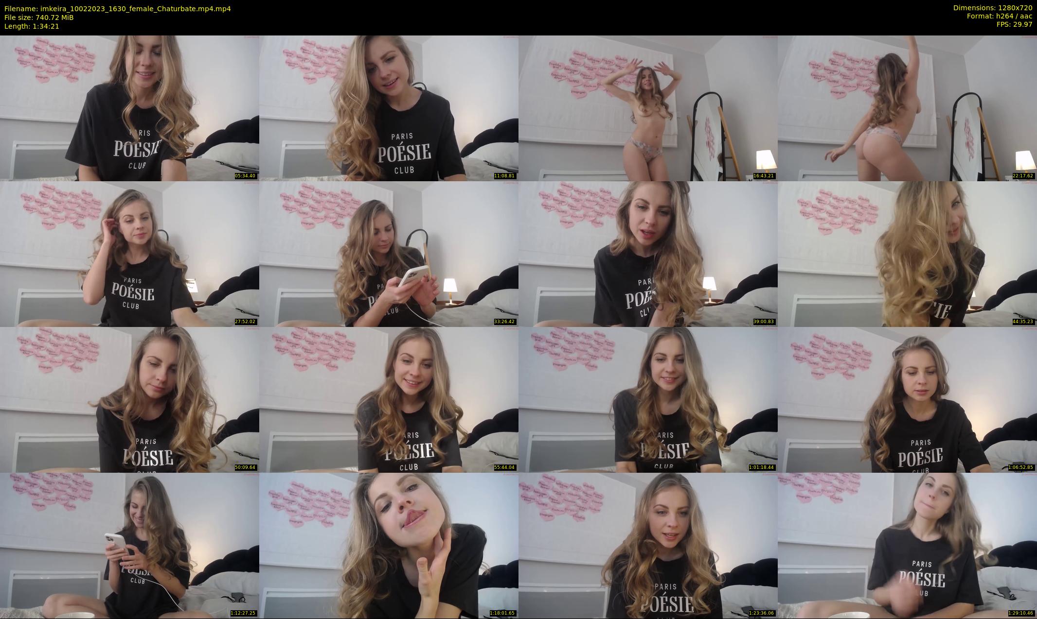 imkeira — 95 minute Chaturbate female cam show recording, 720p, Feb 10, 2023