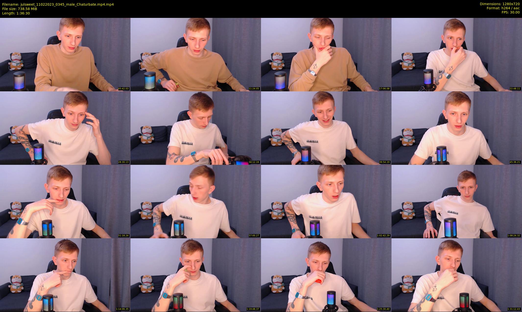 julsweet — 97 minute Chaturbate male cam show recording, 720p, Feb 11, 2023