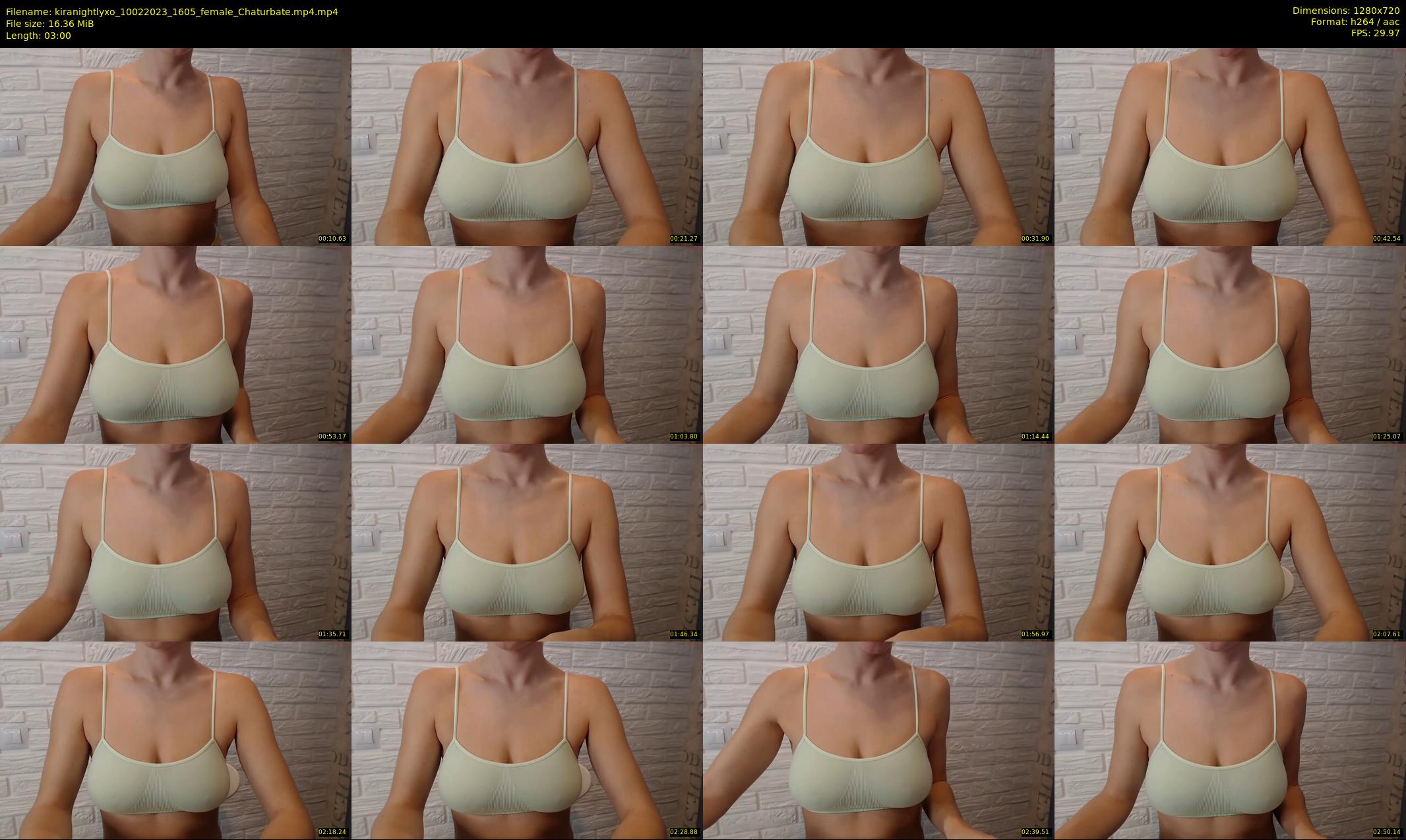 kiranightlyxo — 3 minute Chaturbate female cam show recording, 720p, Feb 10, 2023