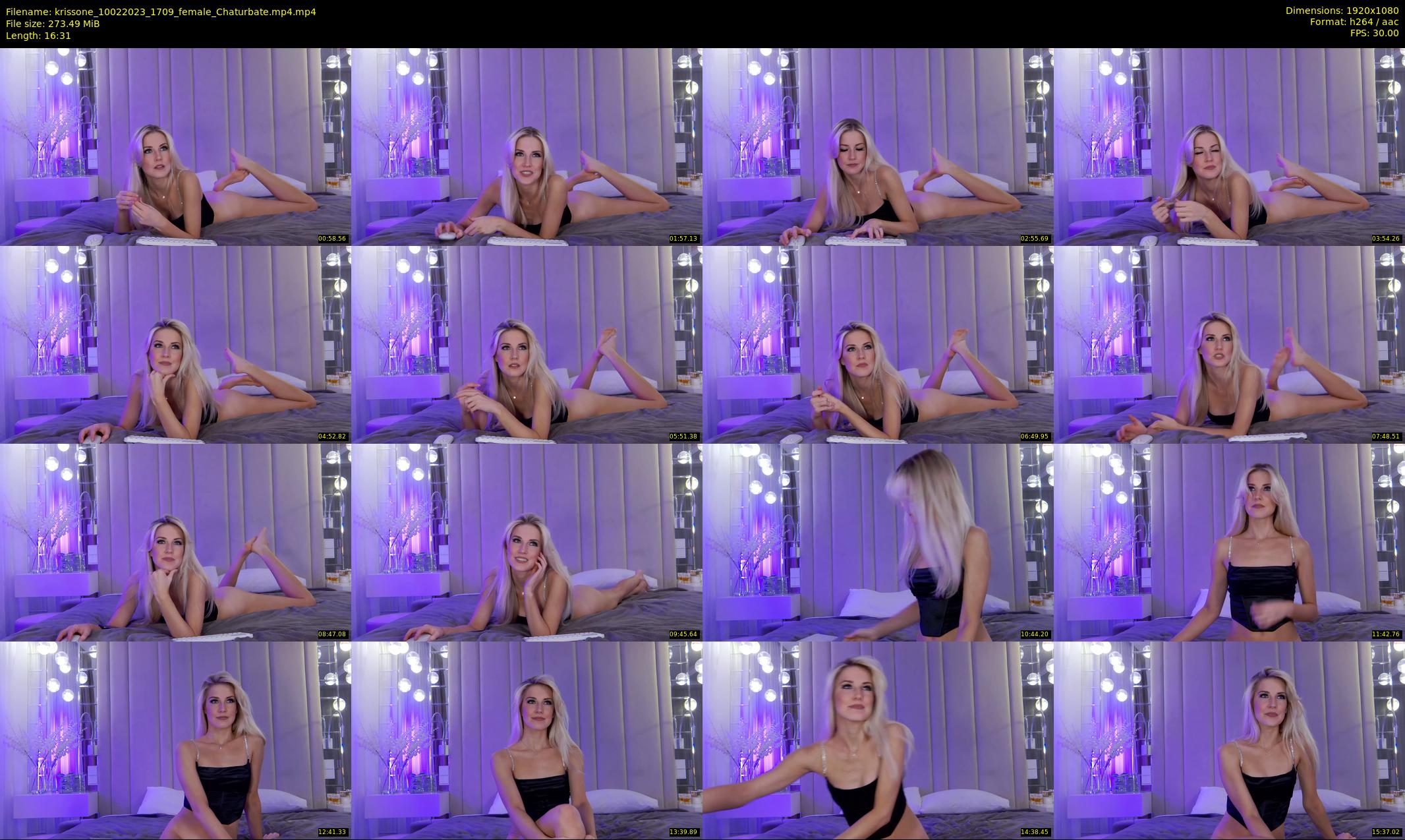 krissone — 17 minute Chaturbate female cam show recording, 1080p, Feb 10, 2023
