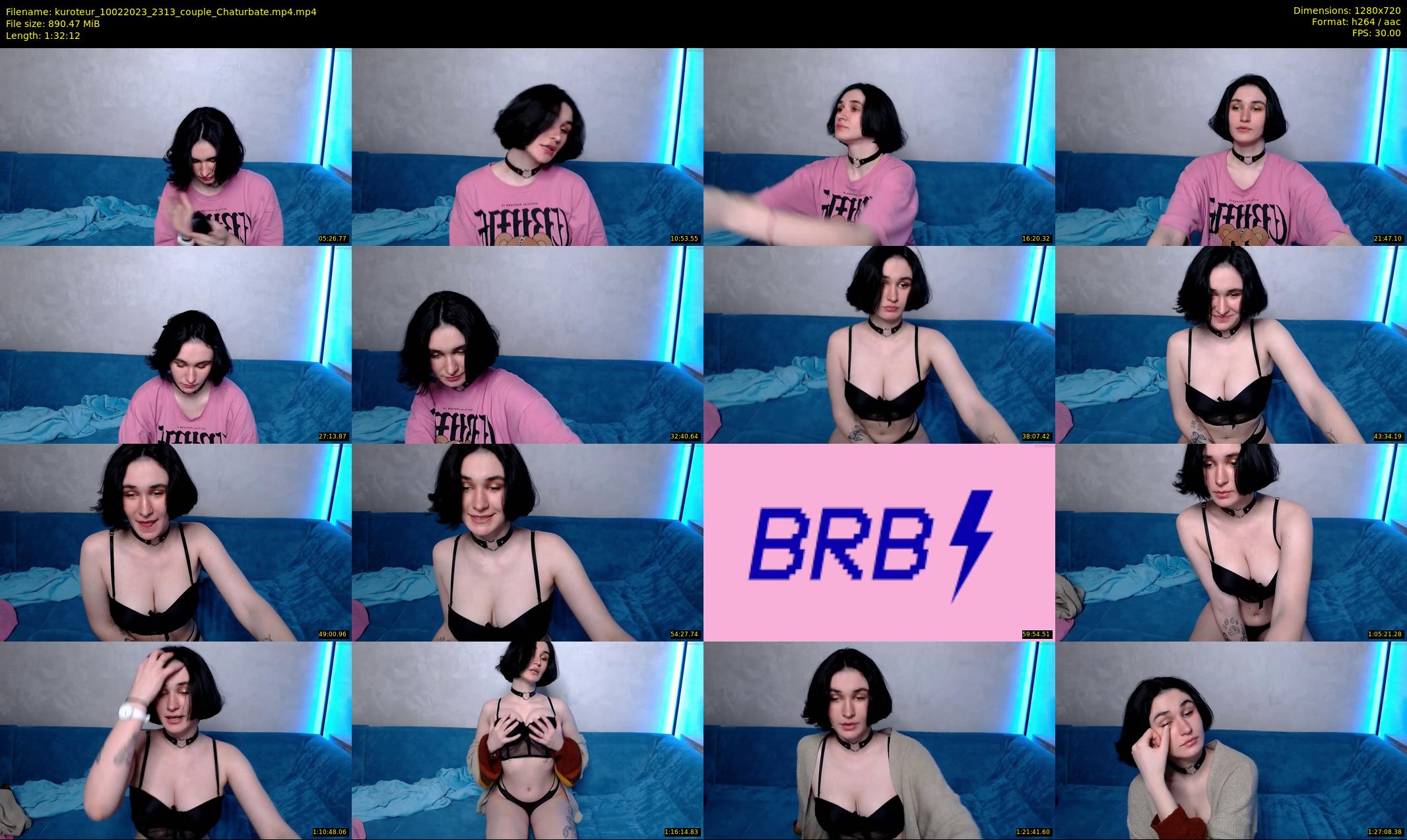 kuroteur — 93 minute Chaturbate couple cam show recording, 720p, Feb 10, 2023