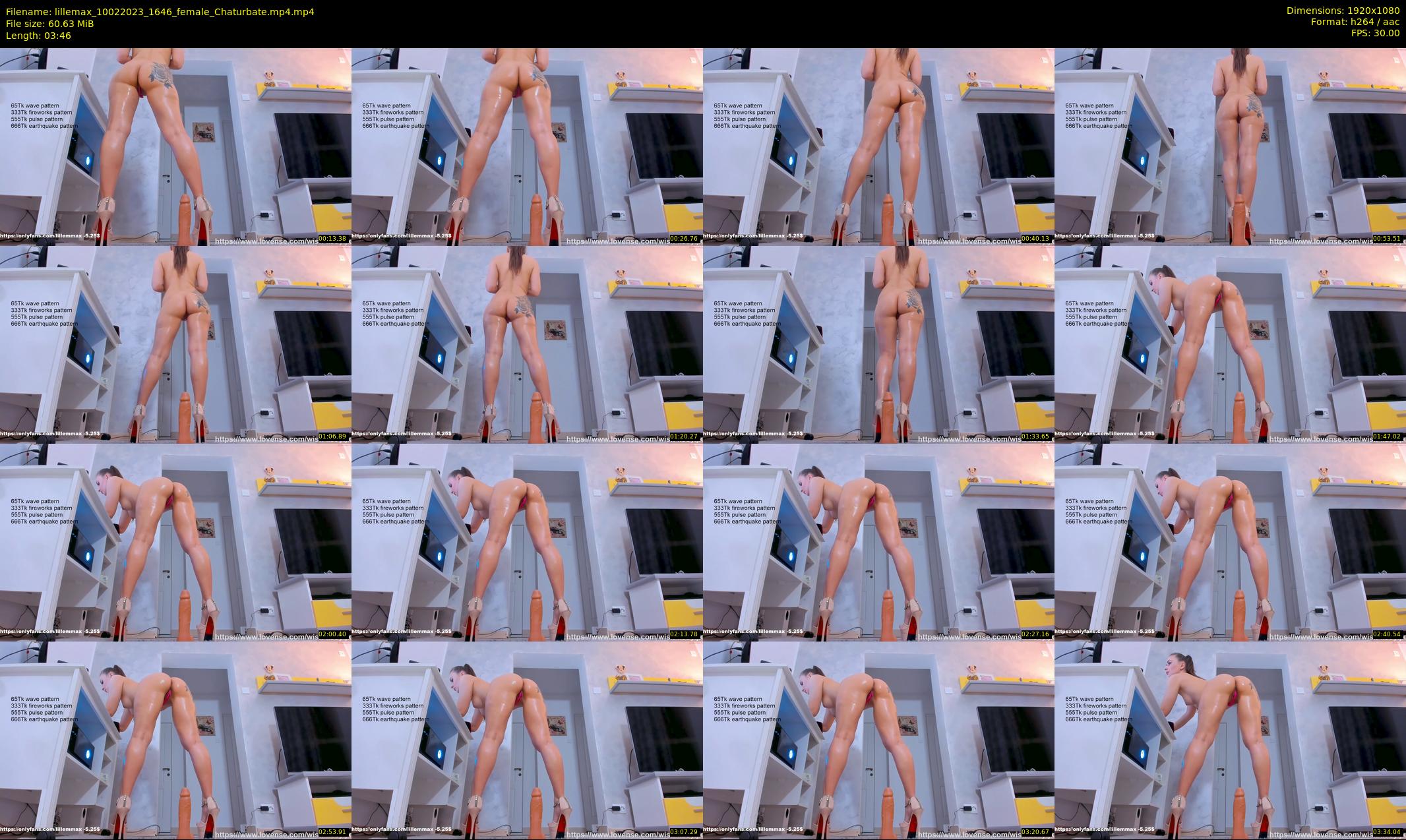 lillemax — 4 minute Chaturbate female cam show recording, 1080p, Feb 10, 2023