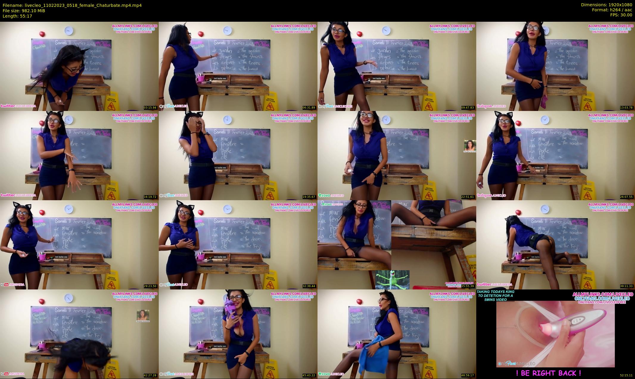 livecleo — 56 minute Chaturbate female cam show recording, 1080p, Feb 11, 2023