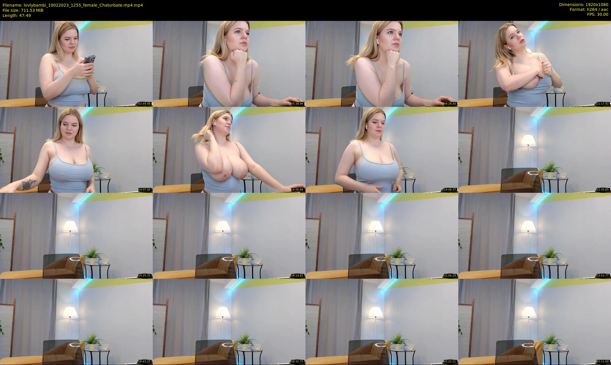 lovlybambi — 48 minute Chaturbate female cam show recording, 1080p, Feb 10, 2023