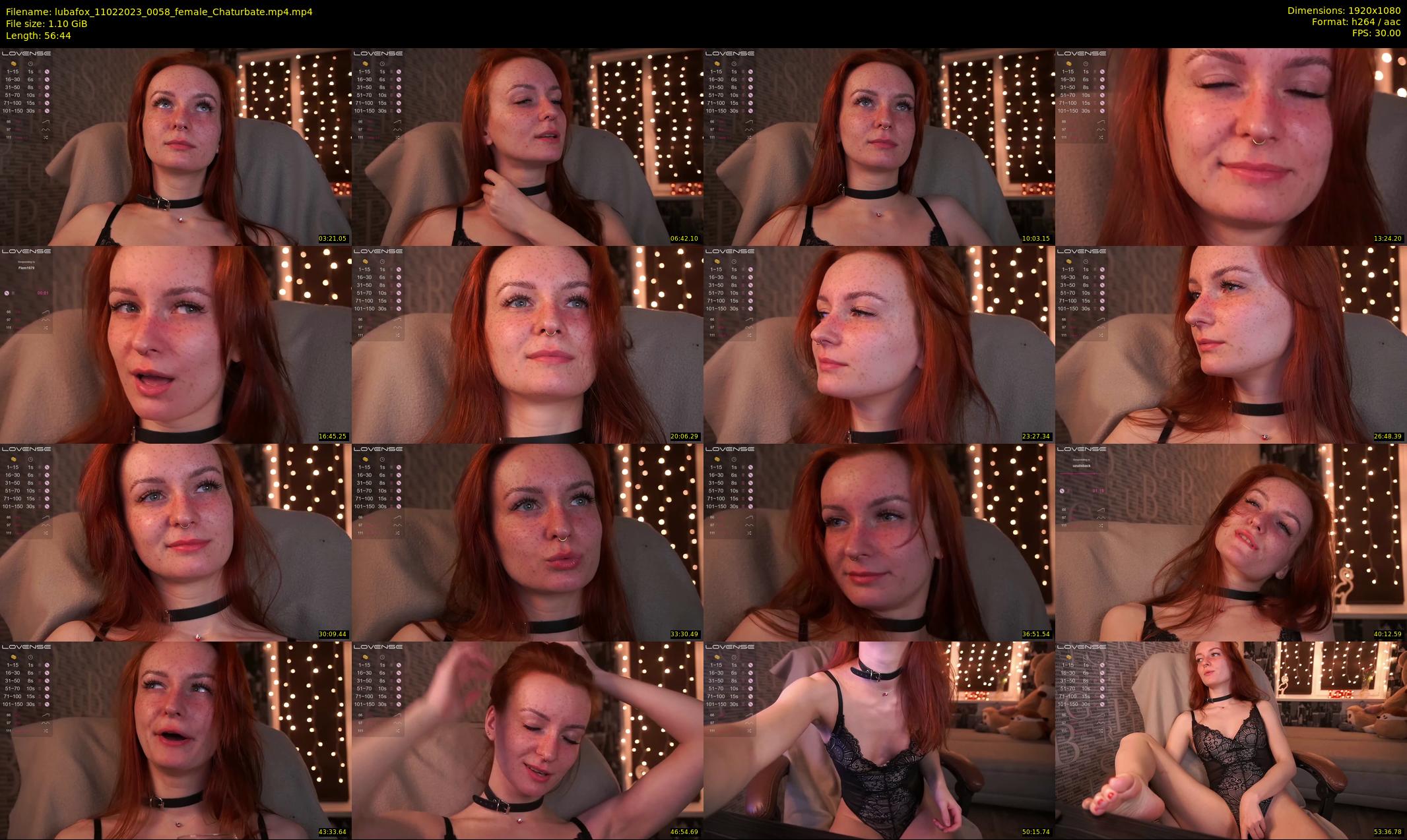 lubafox — 57 minute Chaturbate female cam show recording, 1080p, Feb 11, 2023