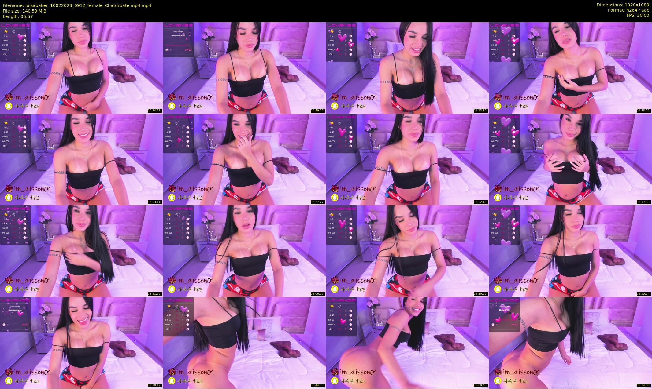 luisabaker — 7 minute Chaturbate female cam show recording, 1080p, Feb 10, 2023