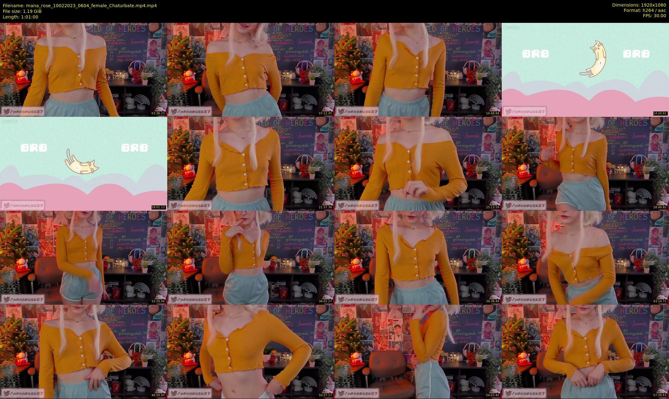 mana_rose — 61 minute Chaturbate female cam show recording, 1080p, Feb 10, 2023