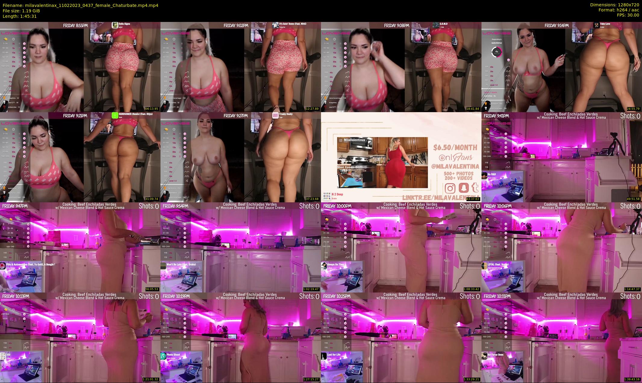 milavalentinax — 106 minute Chaturbate female cam show recording, 720p, Feb 11, 2023