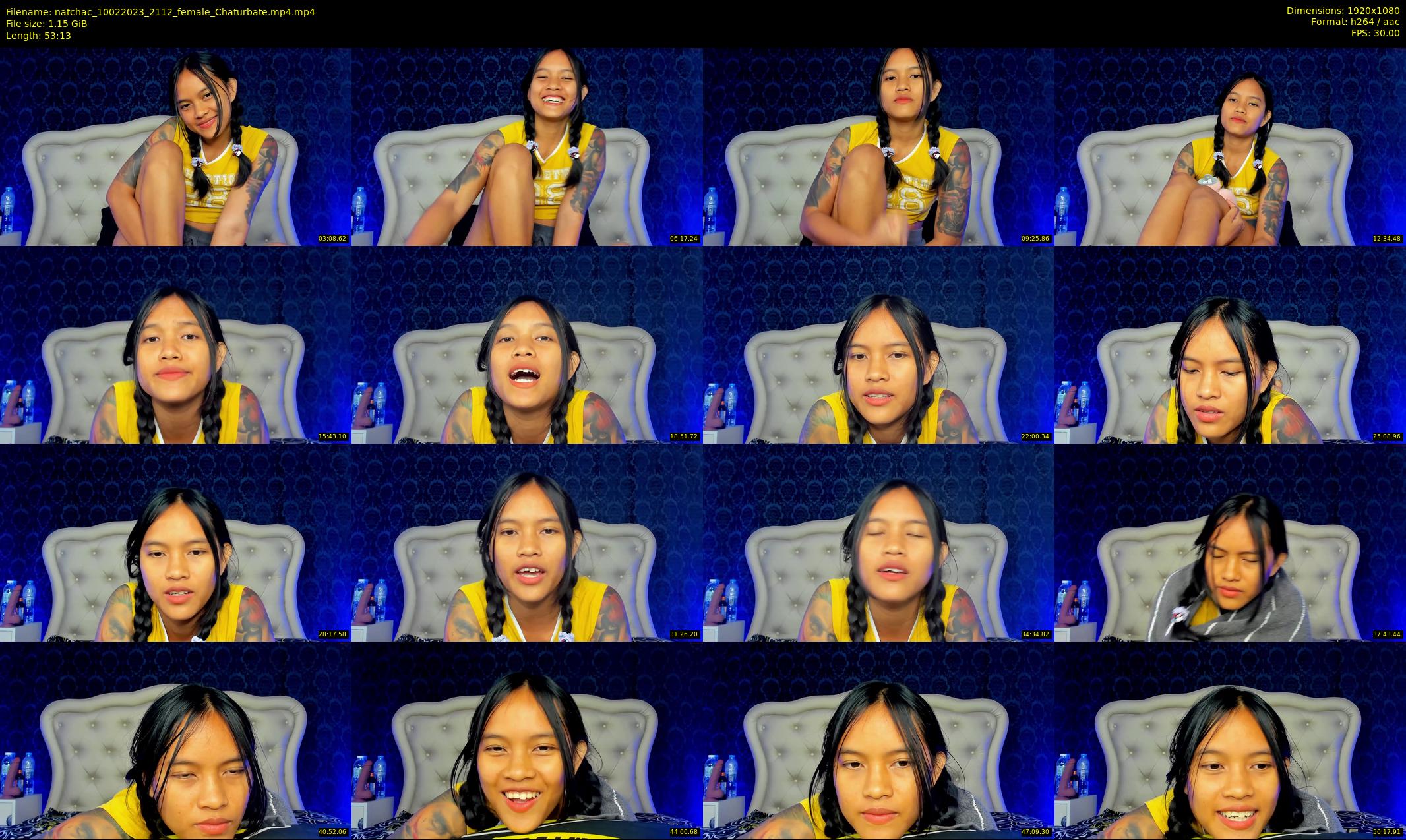 natchac — 54 minute Chaturbate female cam show recording, 1080p, Feb 10, 2023