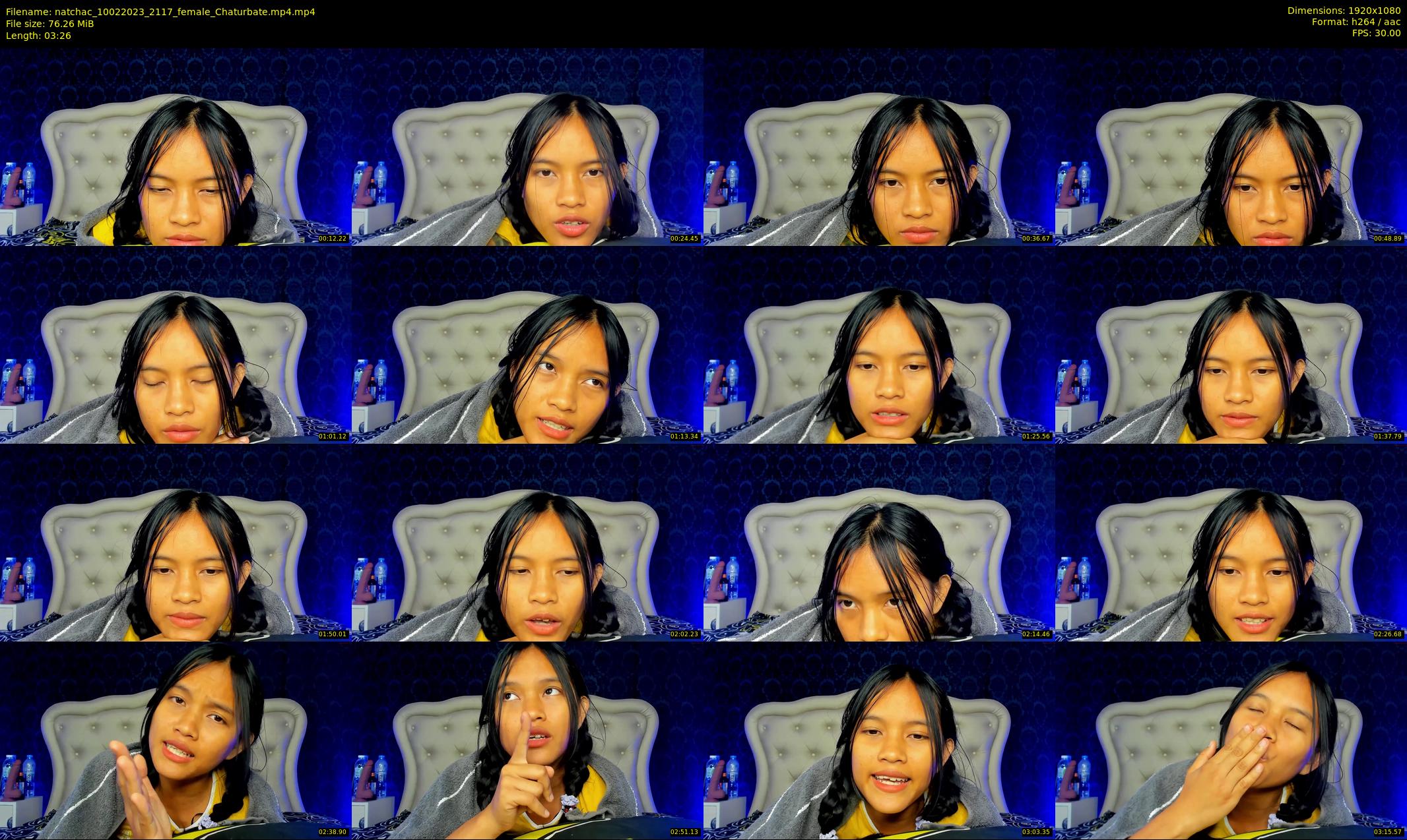 natchac — 4 minute Chaturbate female cam show recording, 1080p, Feb 10, 2023