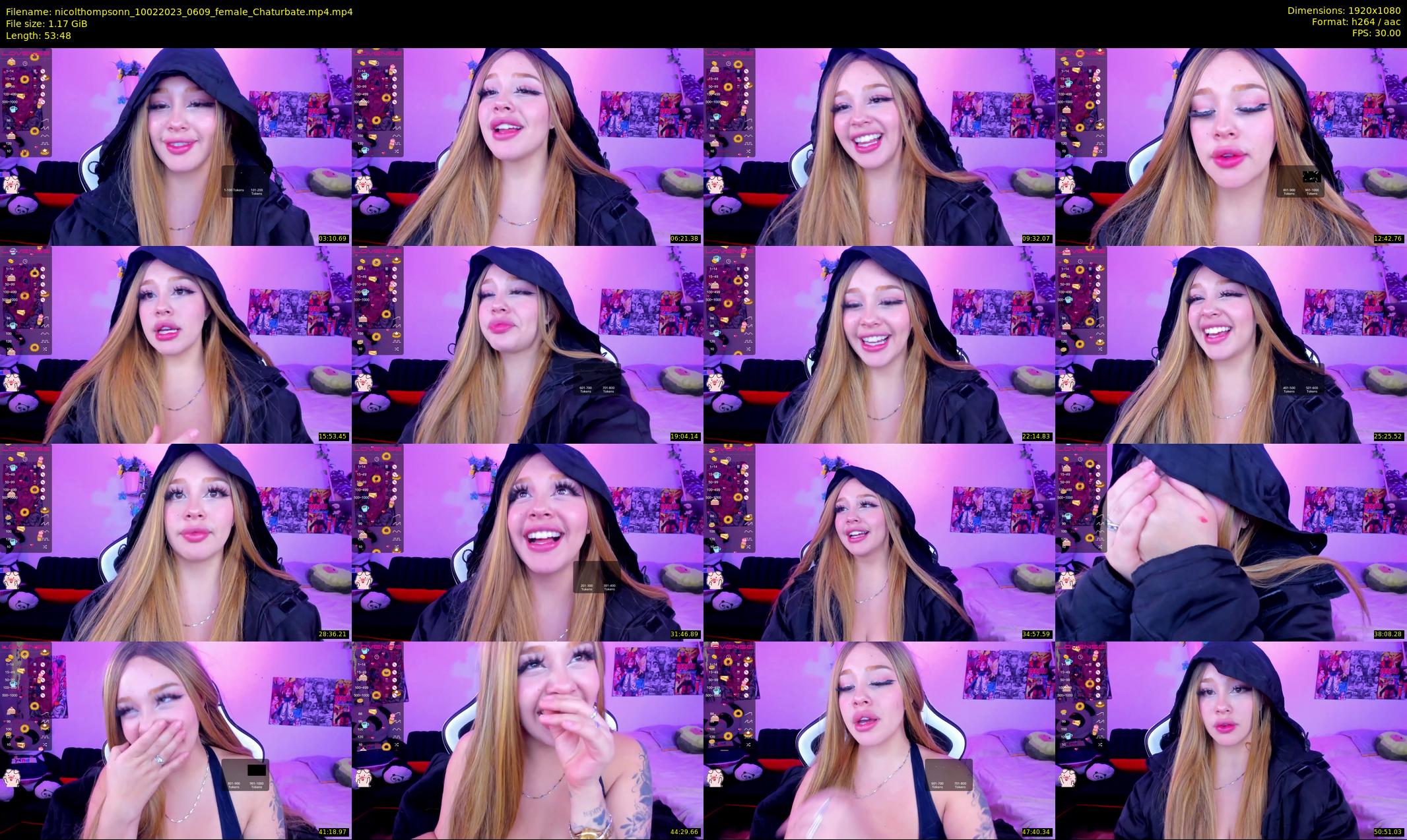 nicolthompsonn — 54 minute Chaturbate female cam show recording, 1080p, Feb 10, 2023