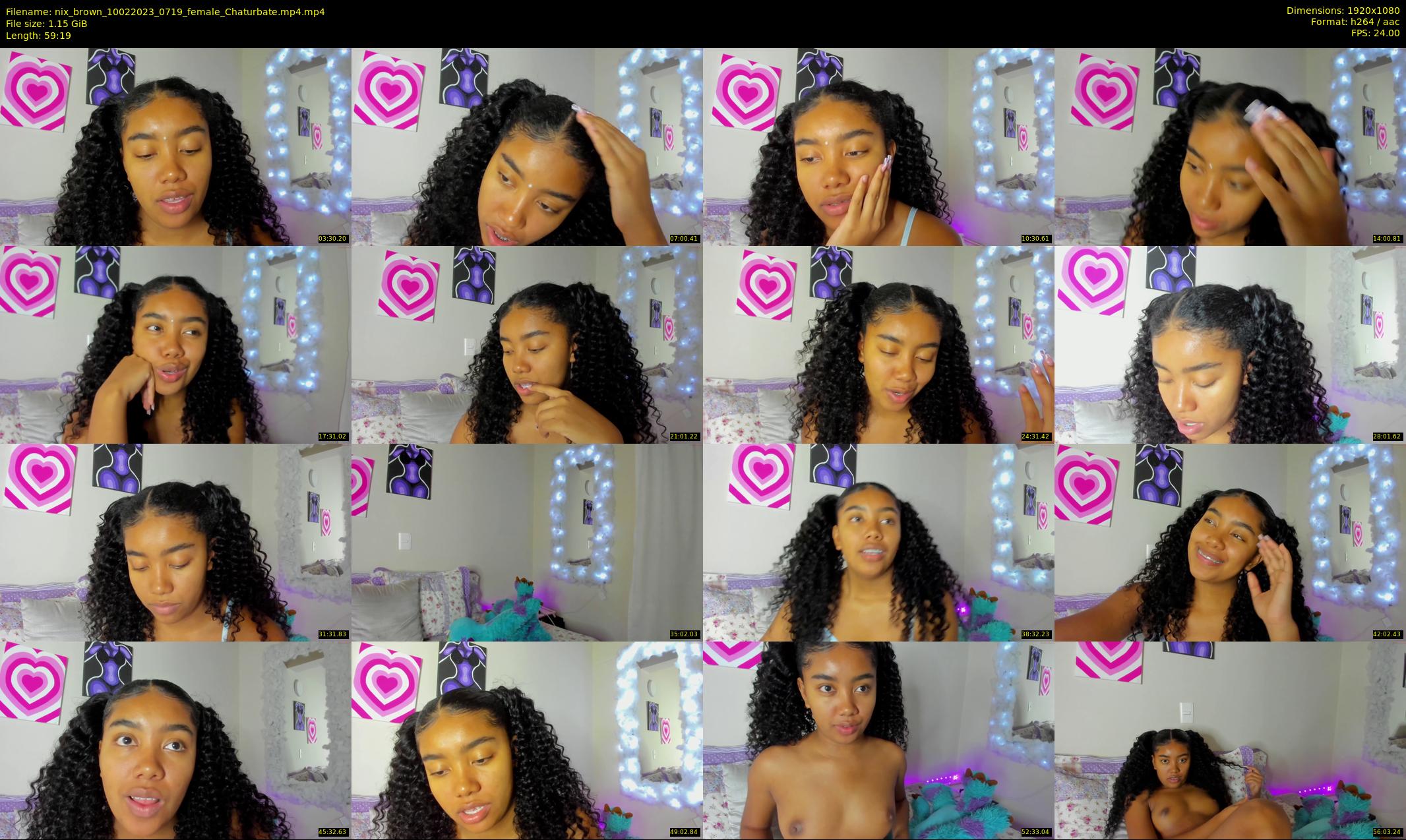nix_brown — 60 minute Chaturbate female cam show recording, 1080p, Feb 10, 2023