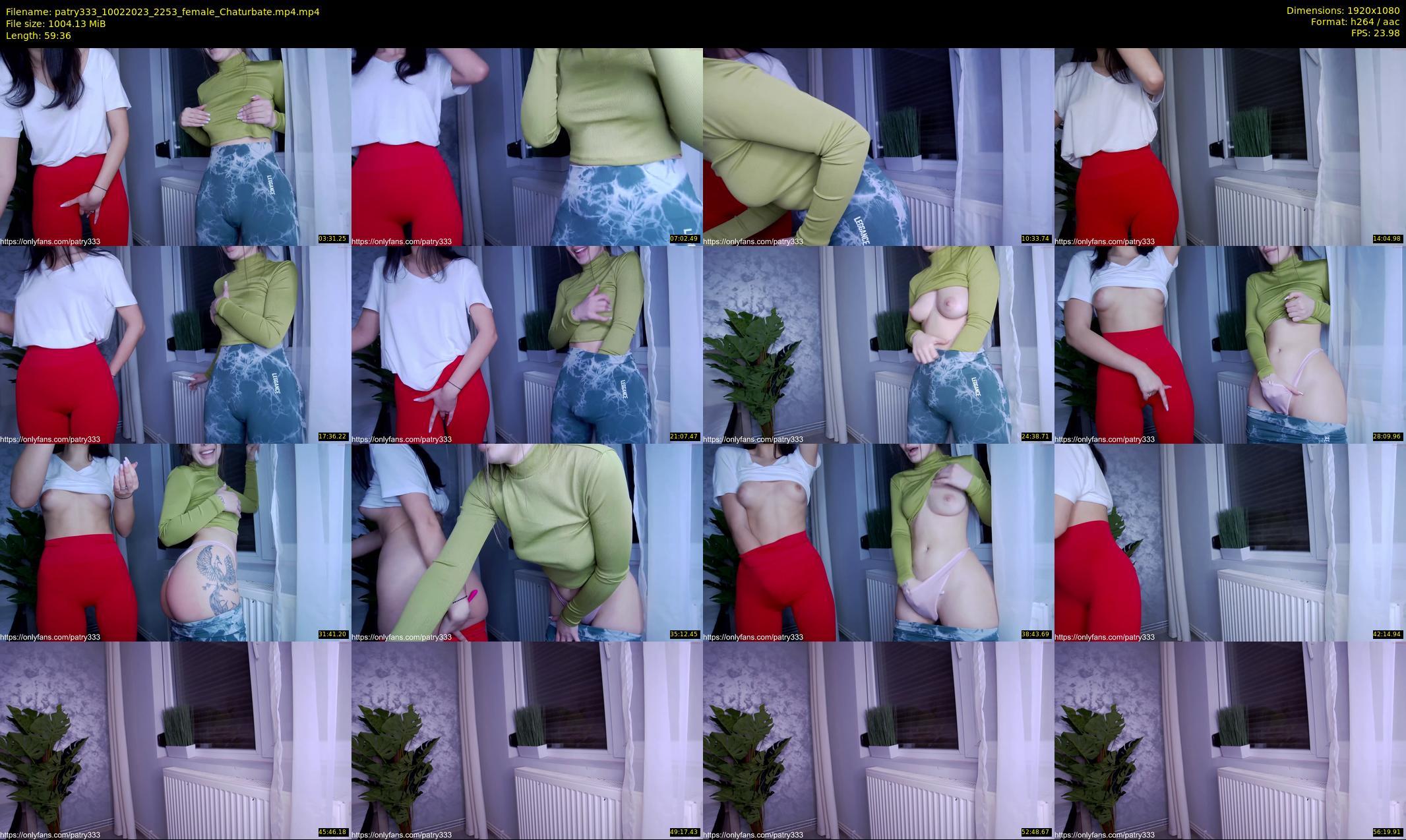 patry333 — 60 minute Chaturbate female cam show recording, 1080p, Feb 10, 2023