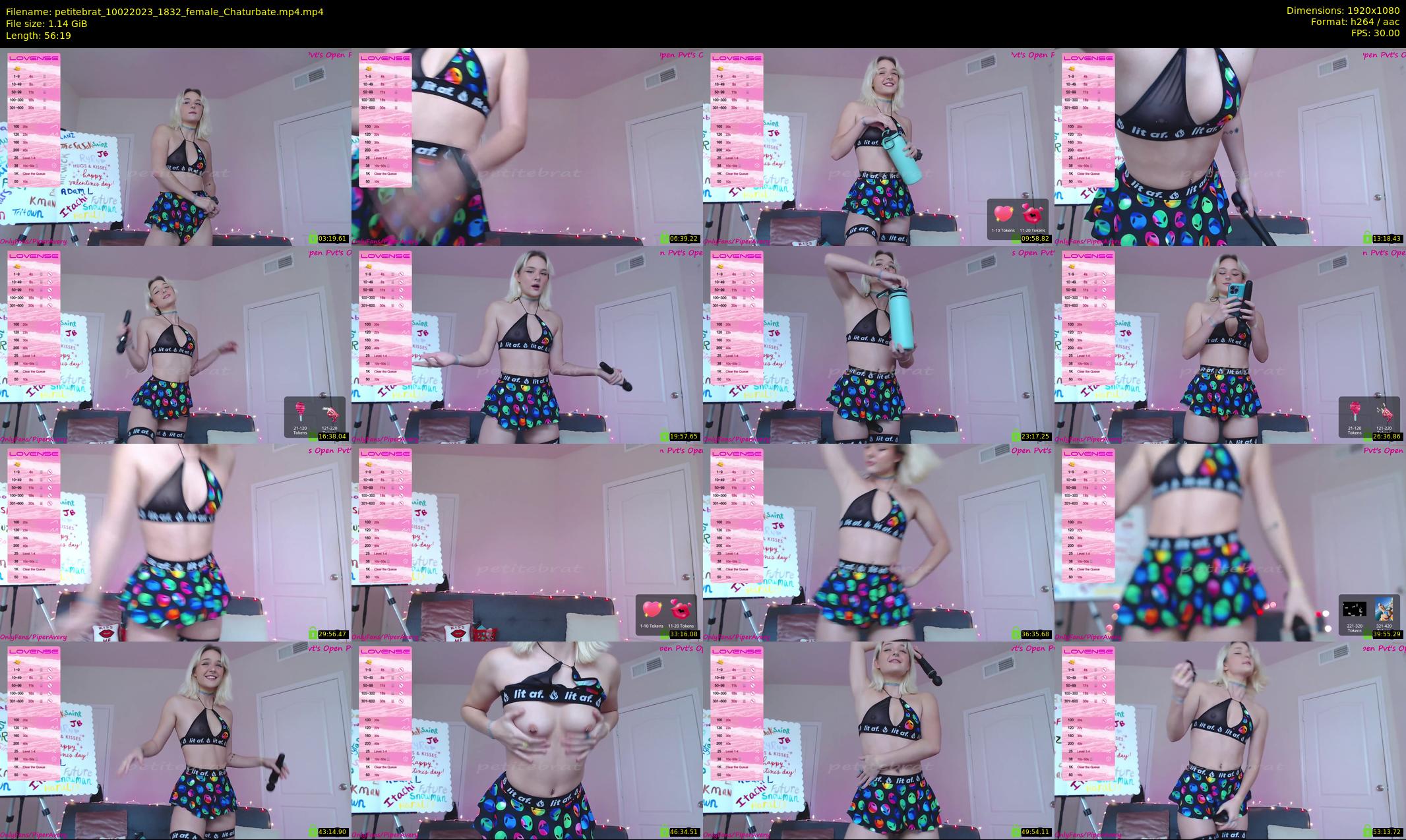 petitebrat — 57 minute Chaturbate female cam show recording, 1080p, Feb 10, 2023