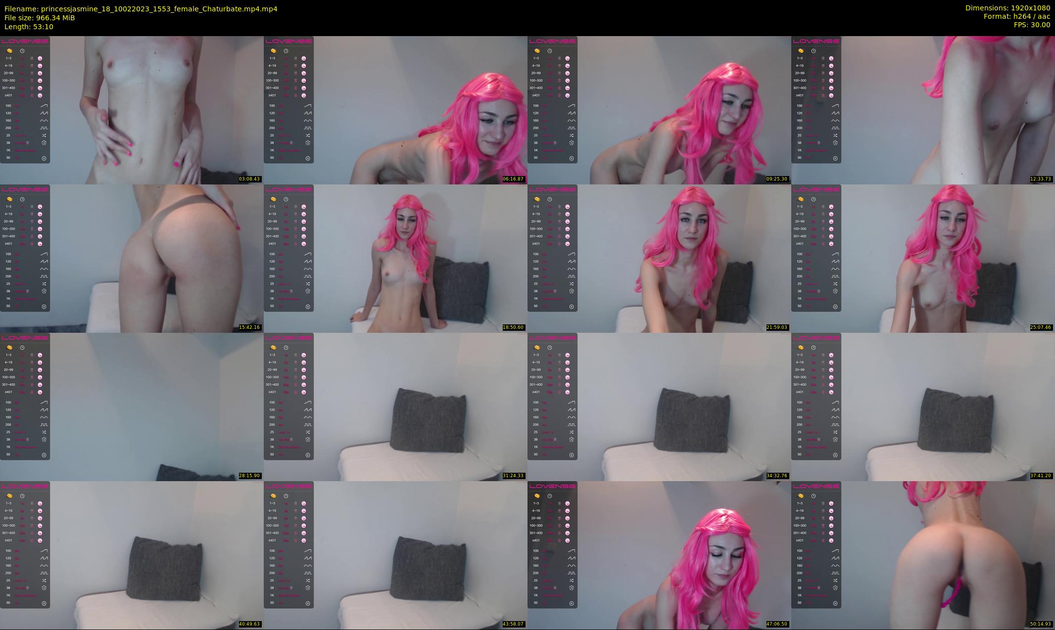 princessjasmine_18 — 54 minute Chaturbate female cam show recording, 1080p, Feb 10, 2023