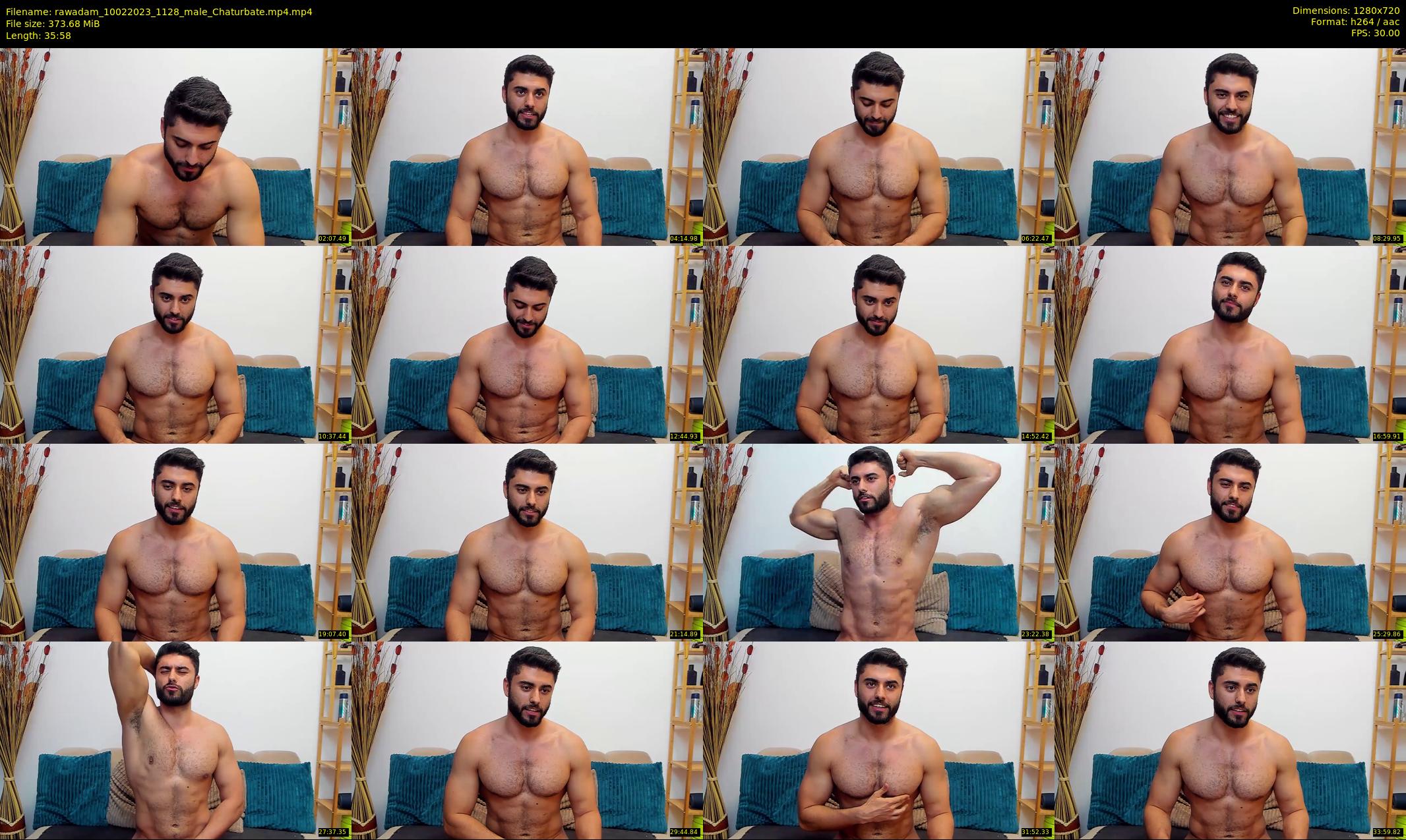 rawadam — 36 minute Chaturbate male cam show recording, 720p, Feb 10, 2023
