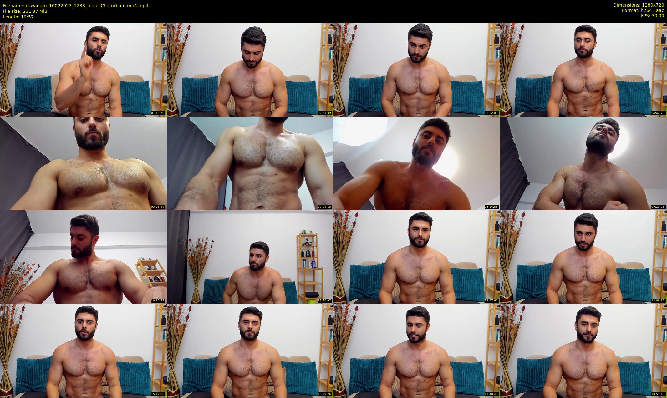 rawadam — 20 minute Chaturbate male cam show recording, 720p, Feb 10, 2023
