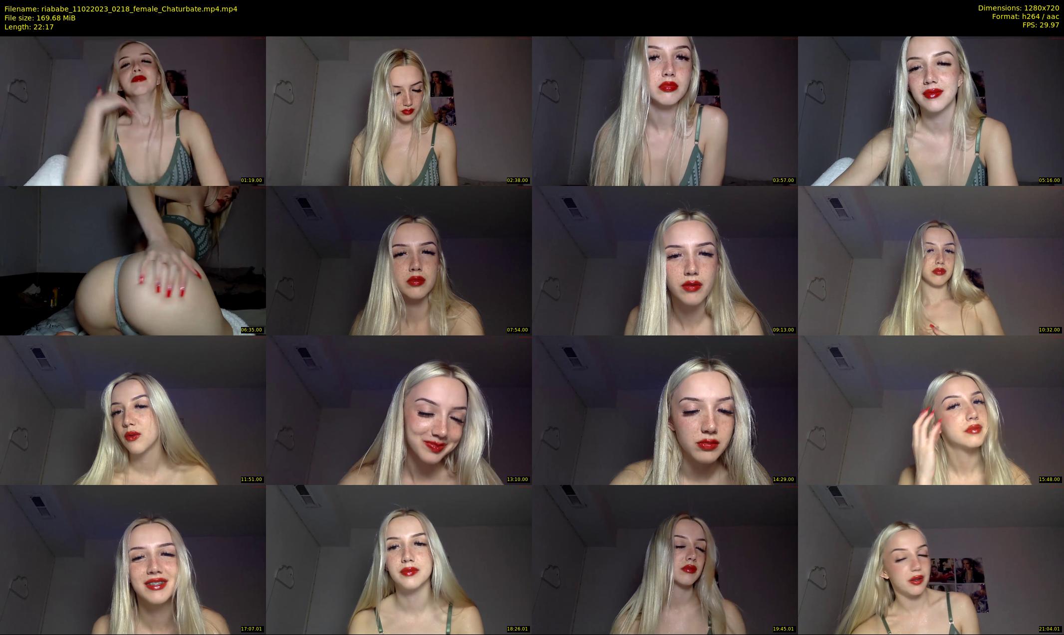 riababe — 23 minute Chaturbate female cam show recording, 720p, Feb 11, 2023