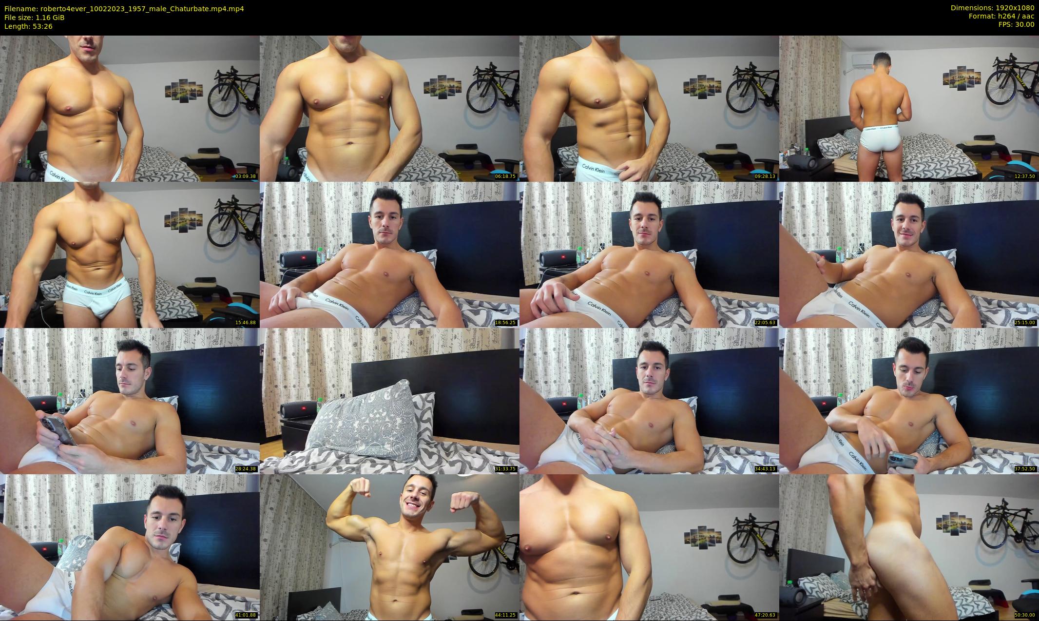 roberto4ever — 54 minute Chaturbate male cam show recording, 1080p, Feb 10, 2023