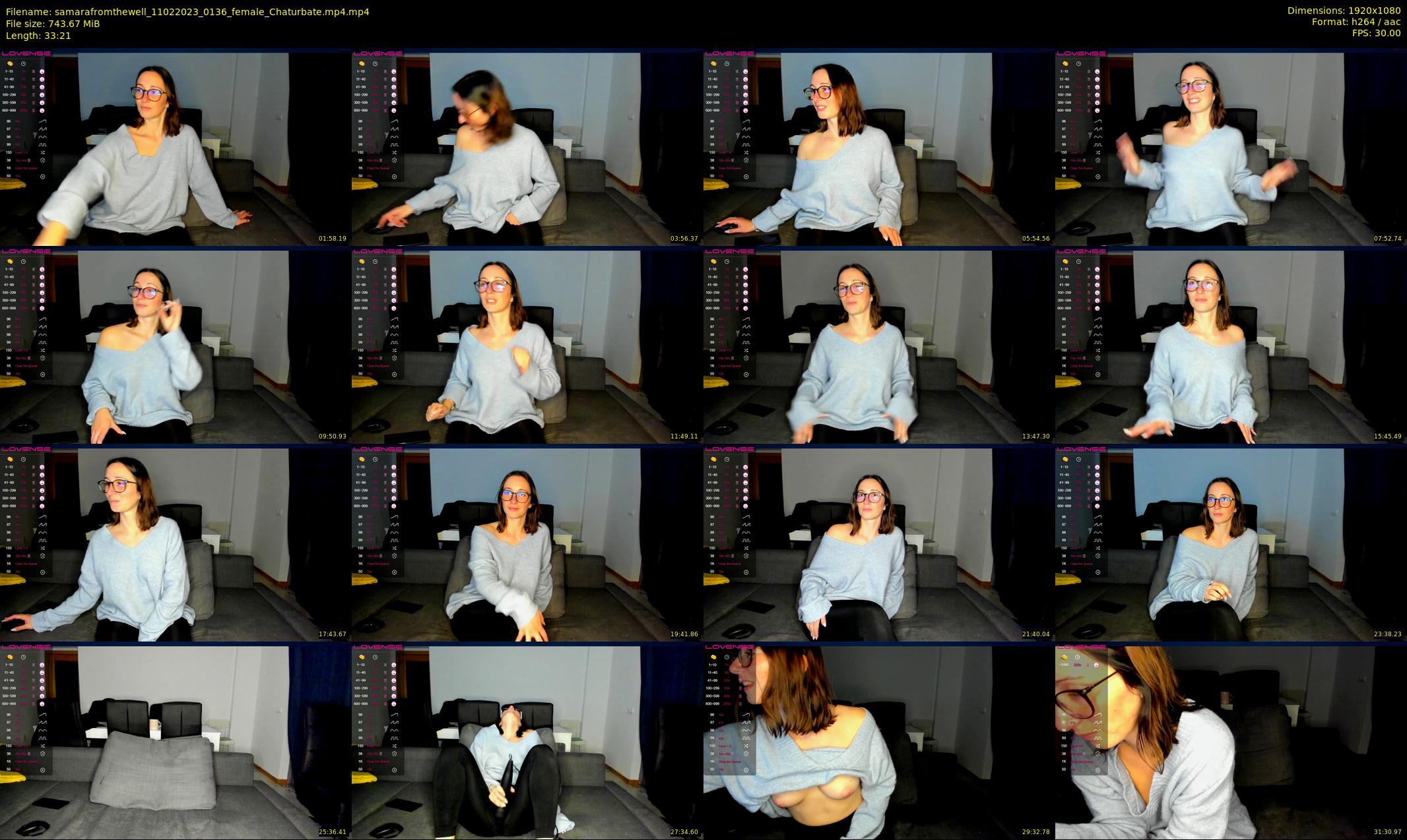 samarafromthewell — 34 minute Chaturbate female cam show recording, 1080p, Feb 11, 2023