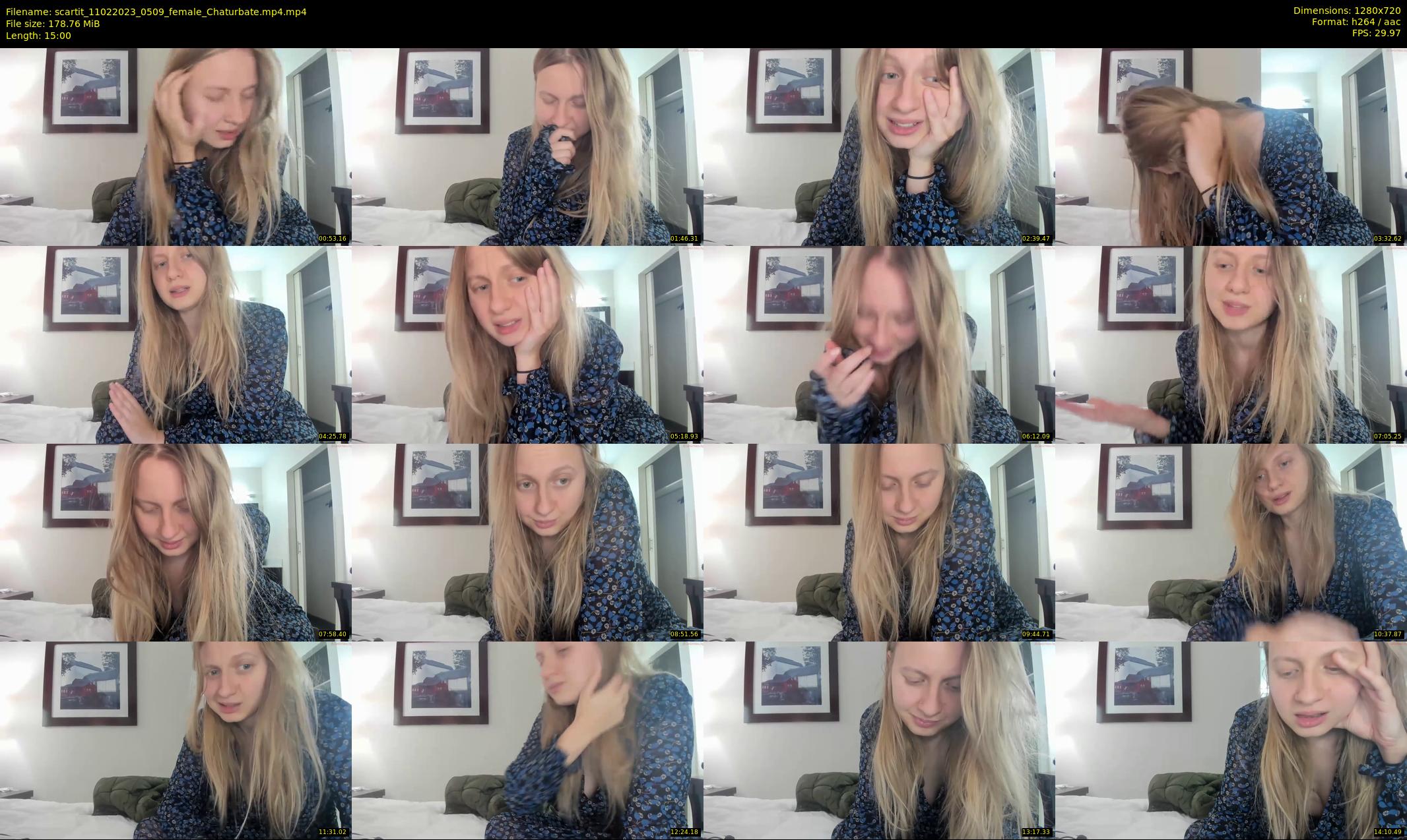 scartit — 15 minute Chaturbate female cam show recording, 720p, Feb 11, 2023