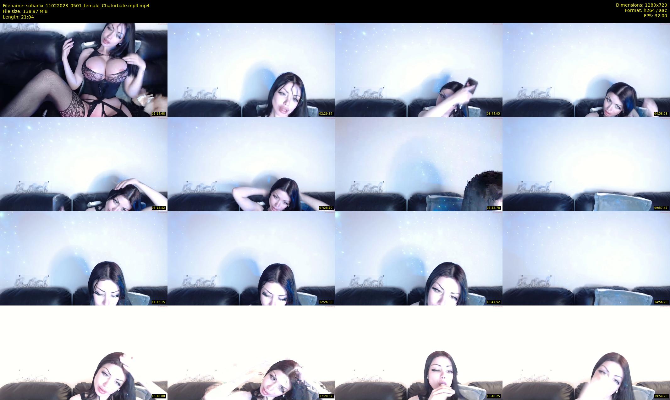sofianix — 22 minute Chaturbate female cam show recording, 720p, Feb 11, 2023