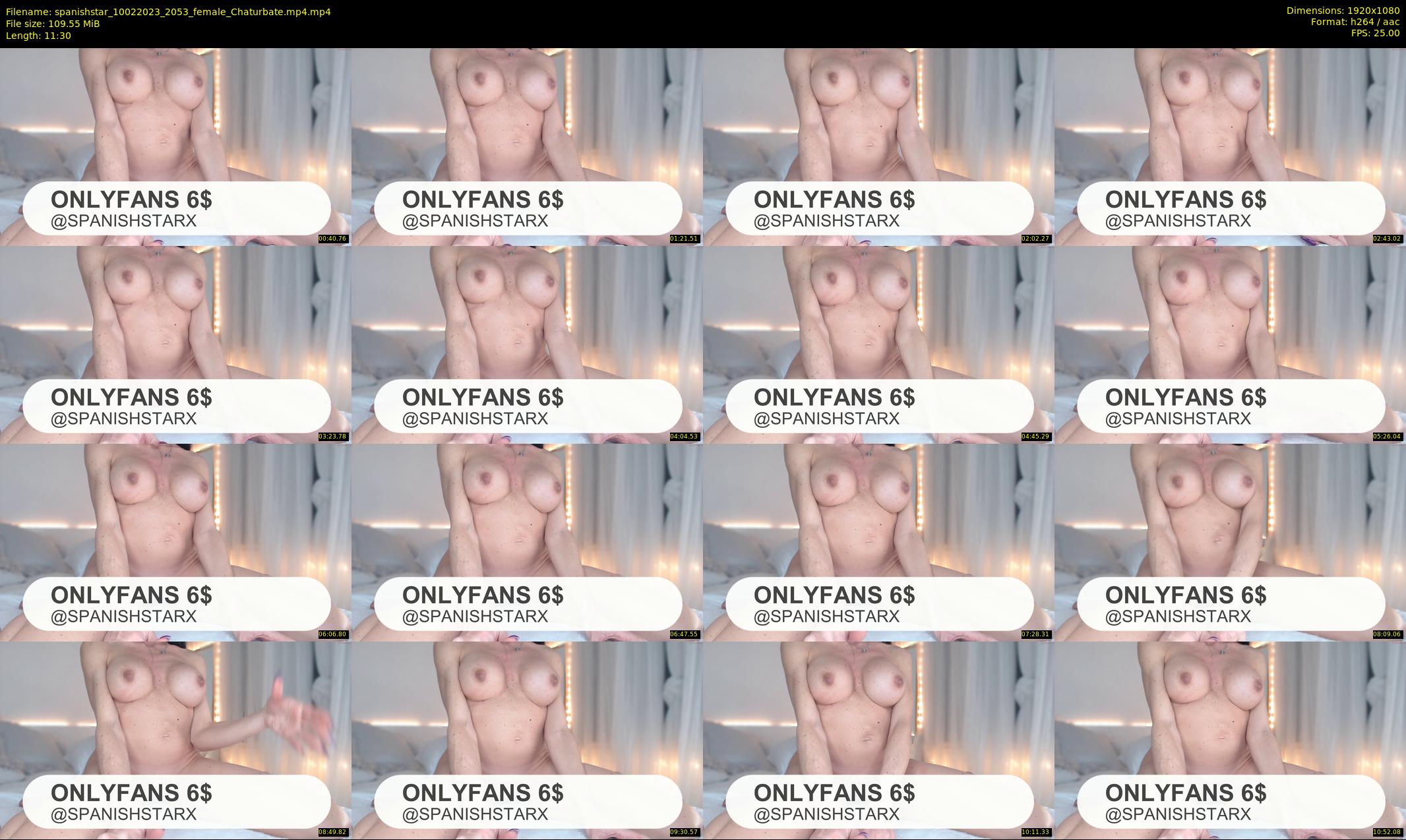 spanishstar — 12 minute Chaturbate female cam show recording, 1080p, Feb 10, 2023