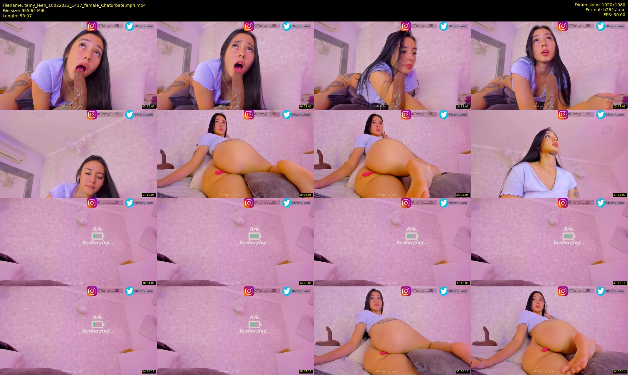 tamy_leen — 59 minute Chaturbate female cam show recording, 1080p, Feb 10, 2023