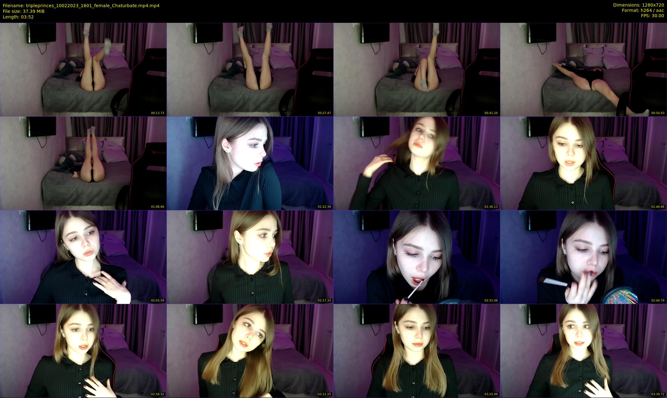 tripleprinces — 4 minute Chaturbate female cam show recording, 720p, Feb 10, 2023