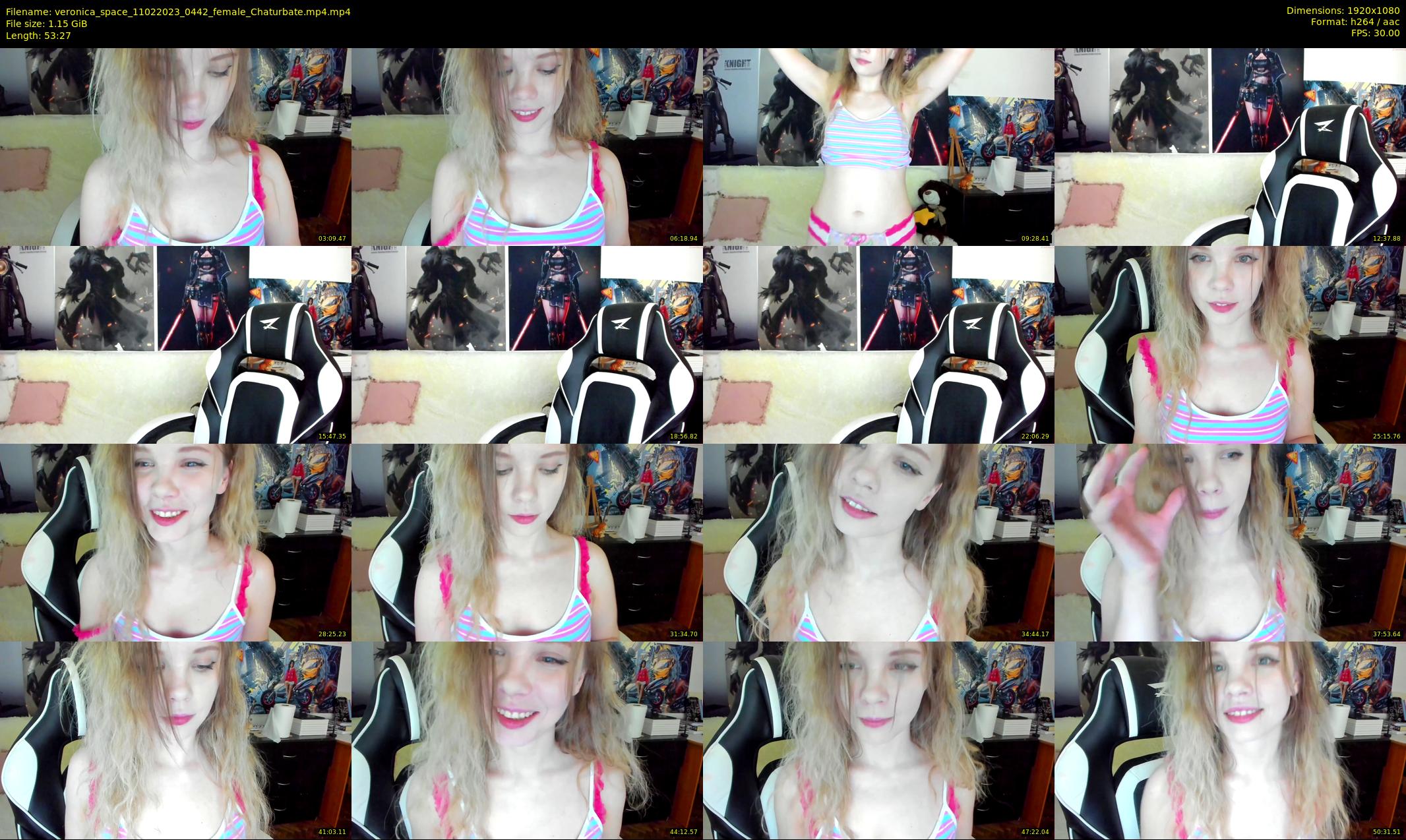 veronica_space — 54 minute Chaturbate female cam show recording, 1080p, Feb 11, 2023