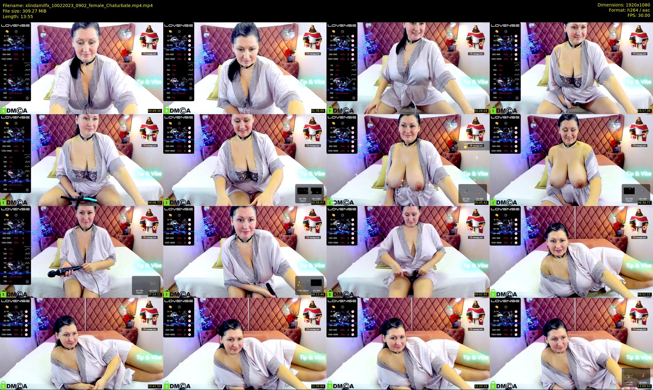 xlindamilfx — 14 minute Chaturbate female cam show recording, 1080p, Feb 10, 2023