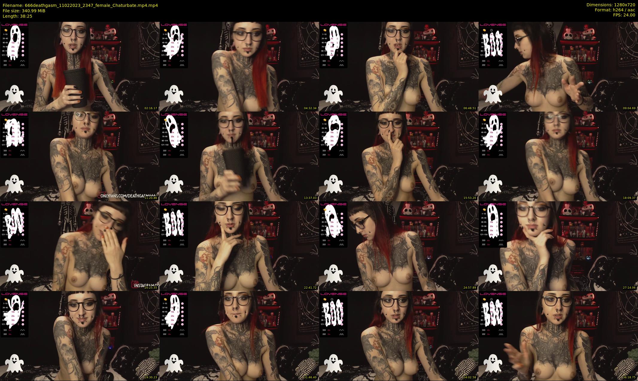 666deathgasm — 39 minute Chaturbate female cam show recording, 720p, Feb 11, 2023