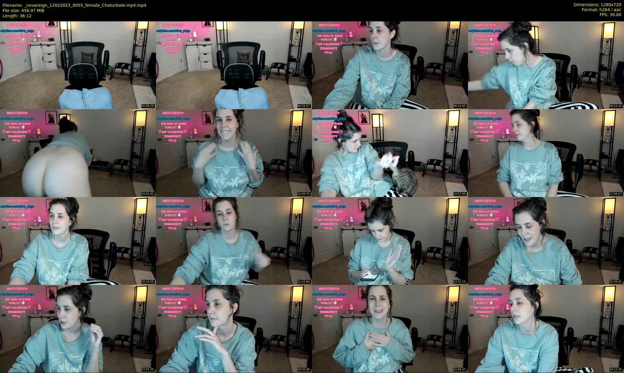 _novareign — 37 minute Chaturbate female cam show recording, 720p, Feb 12, 2023