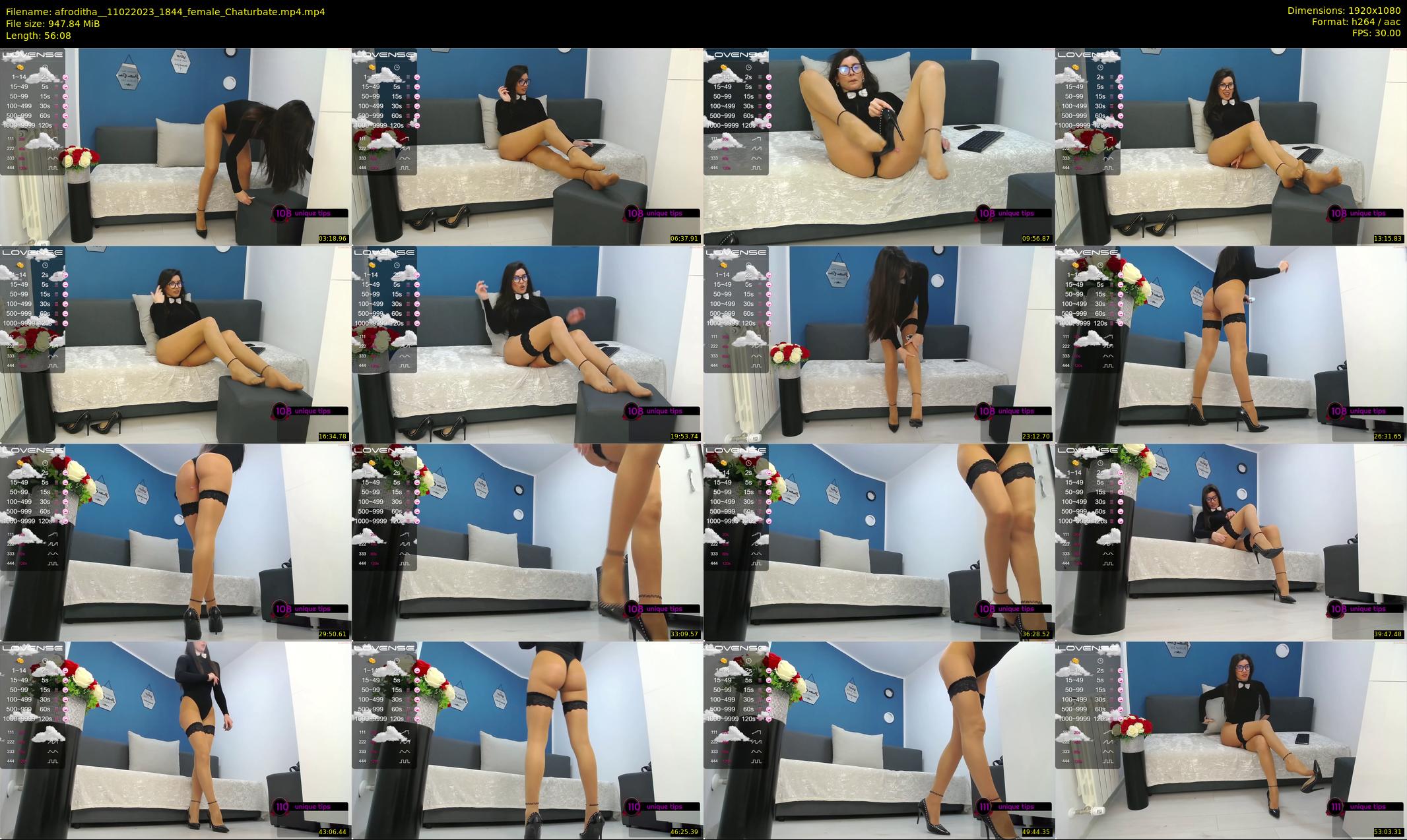 afroditha_ — 57 minute Chaturbate female cam show recording, 1080p, Feb 11, 2023