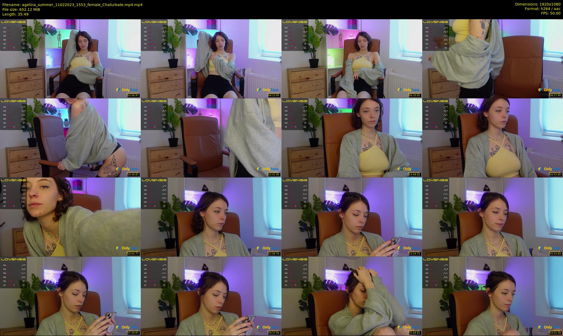 agelina_summer — 36 minute Chaturbate female cam show recording, 1080p, Feb 11, 2023