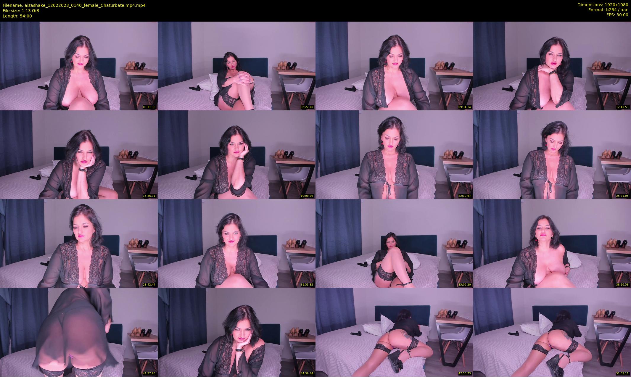 aizashake — 54 minute Chaturbate female cam show recording, 1080p, Feb 12, 2023